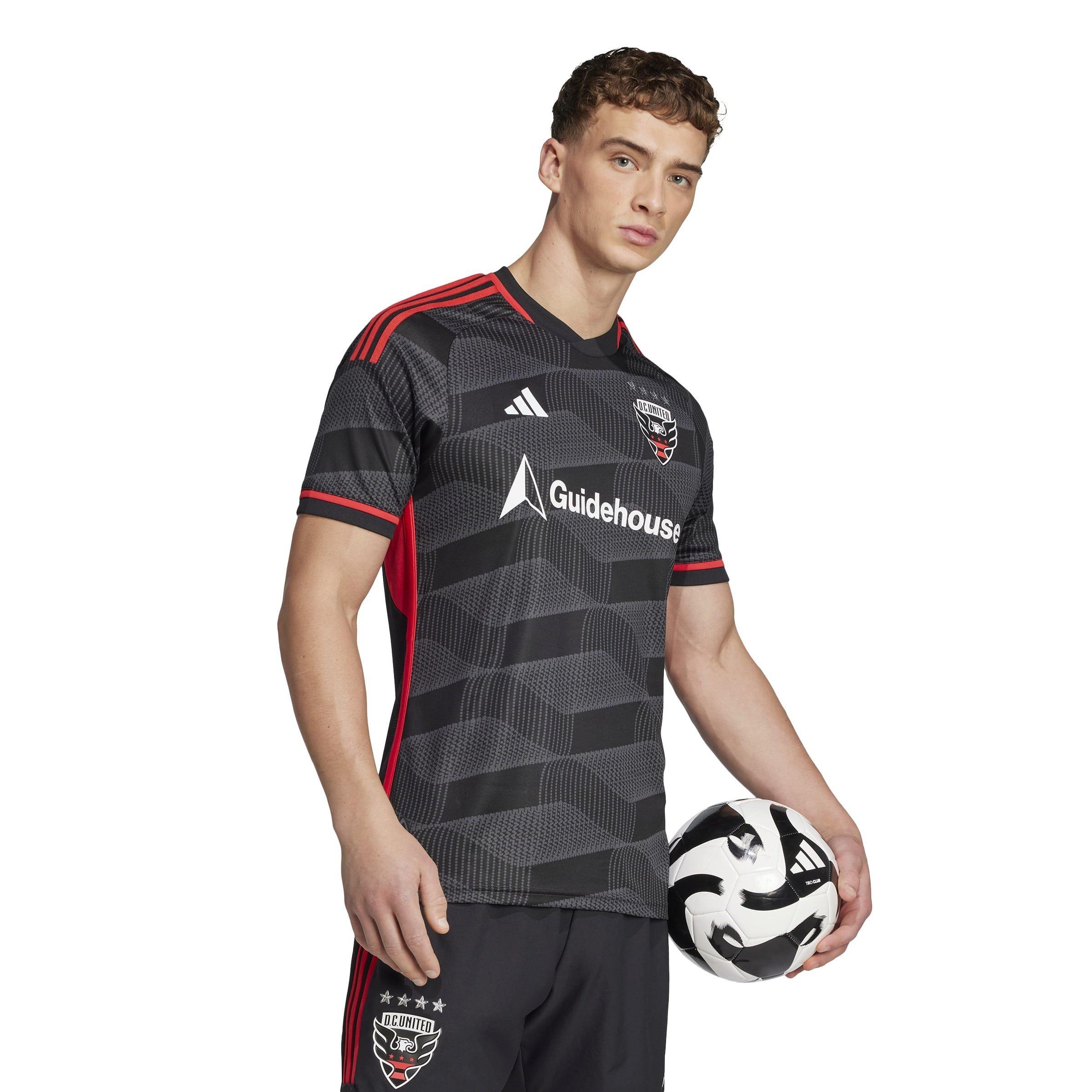 Black - adidas - DC United Authentic 2025 2026 Home Shirt Adults - 7