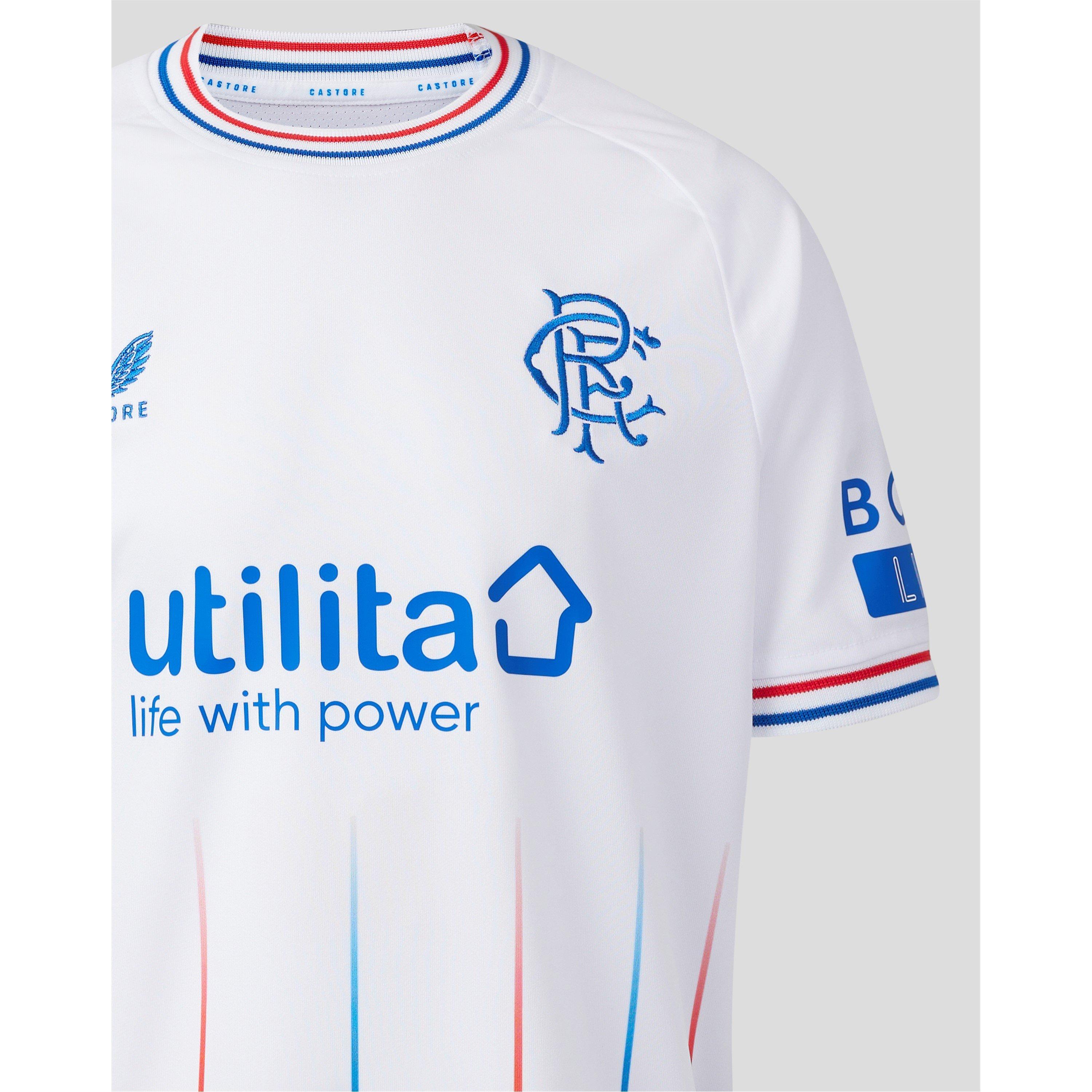 Weiß - Castore - Rangers Away Shirt 2023 2024 Juniors - 4