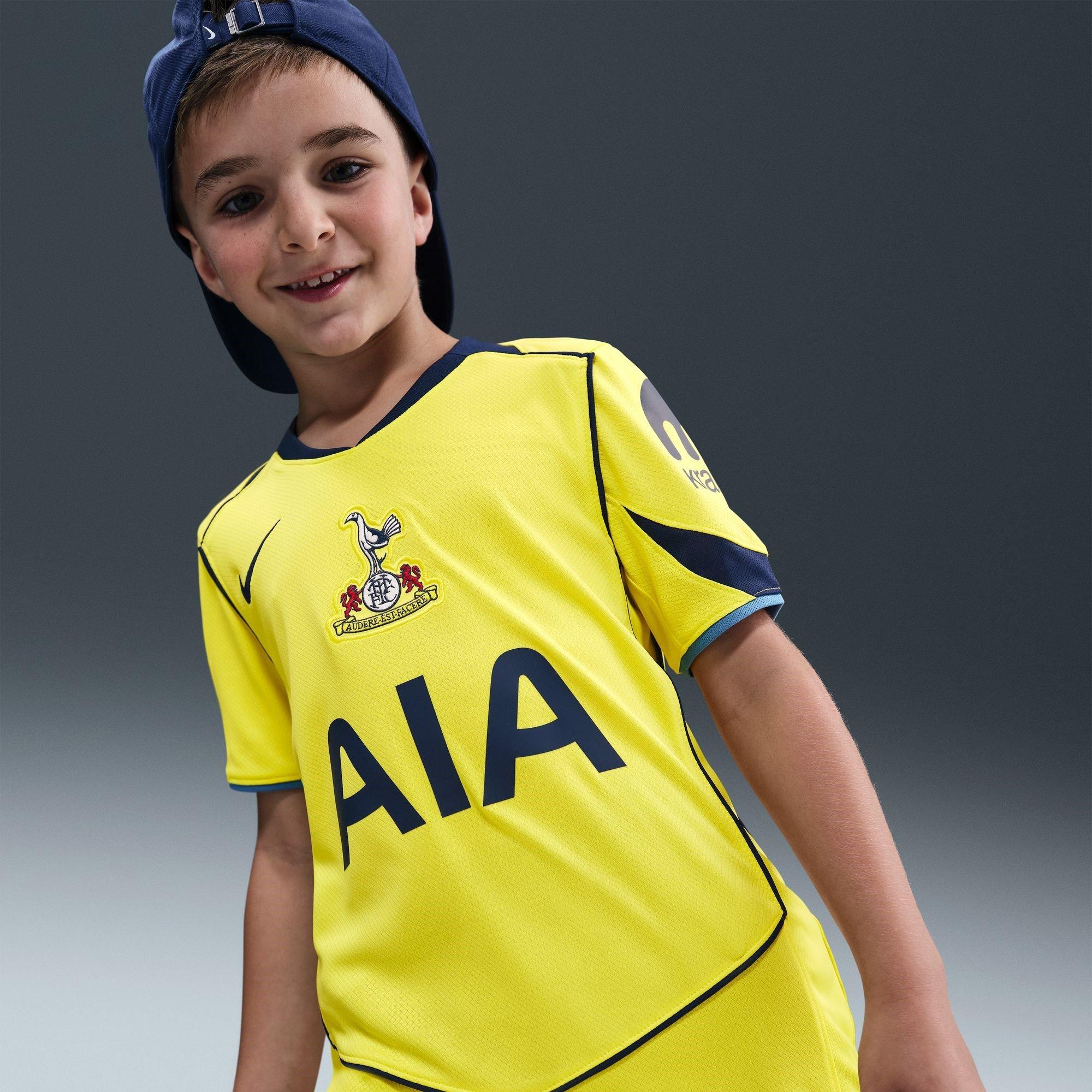 Yellow/Blue - Nike - Tottenham Hotpur Third Shirt 2025 2026 Juniors - 4