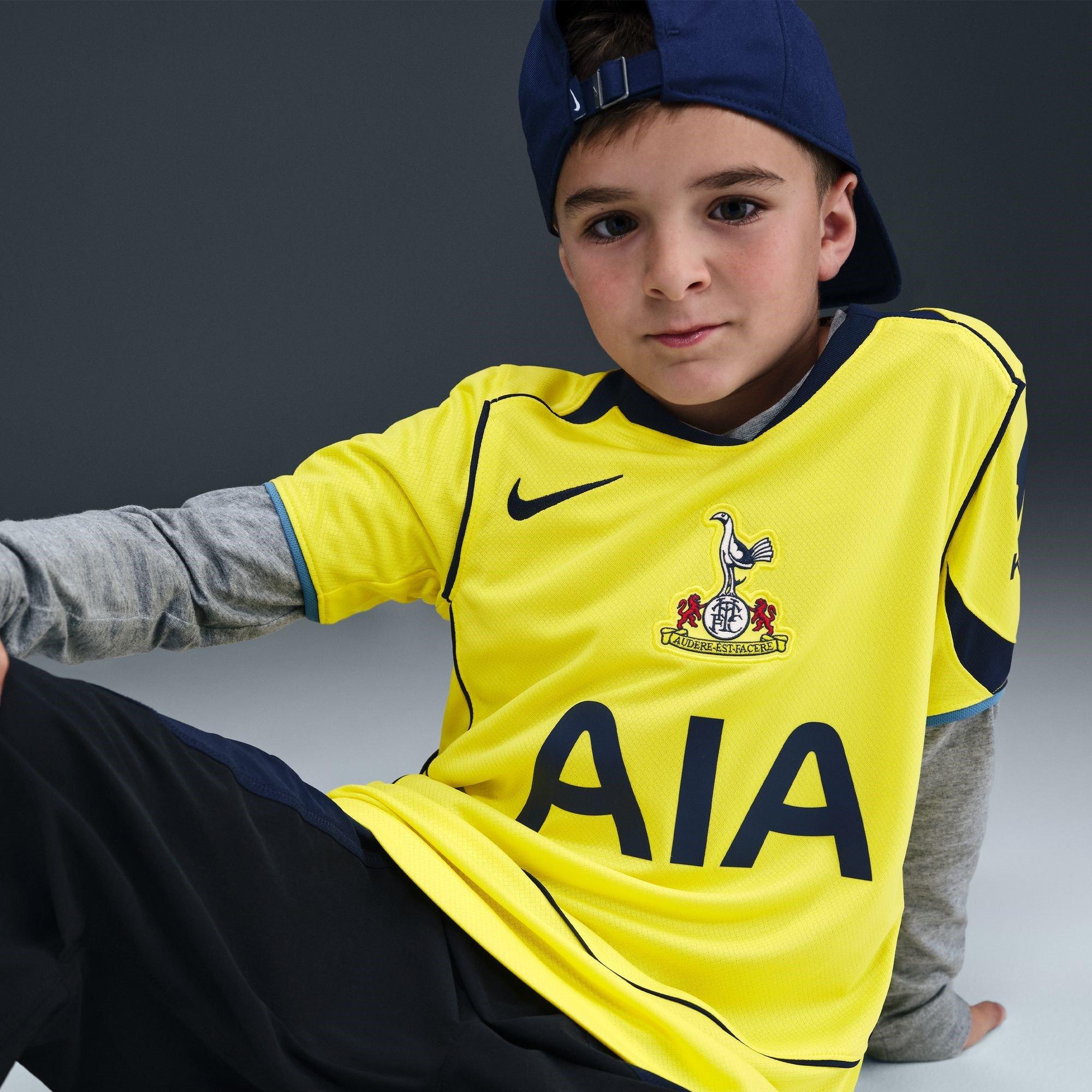 Yellow/Blue - Nike - Tottenham Hotpur Third Shirt 2025 2026 Juniors - 6