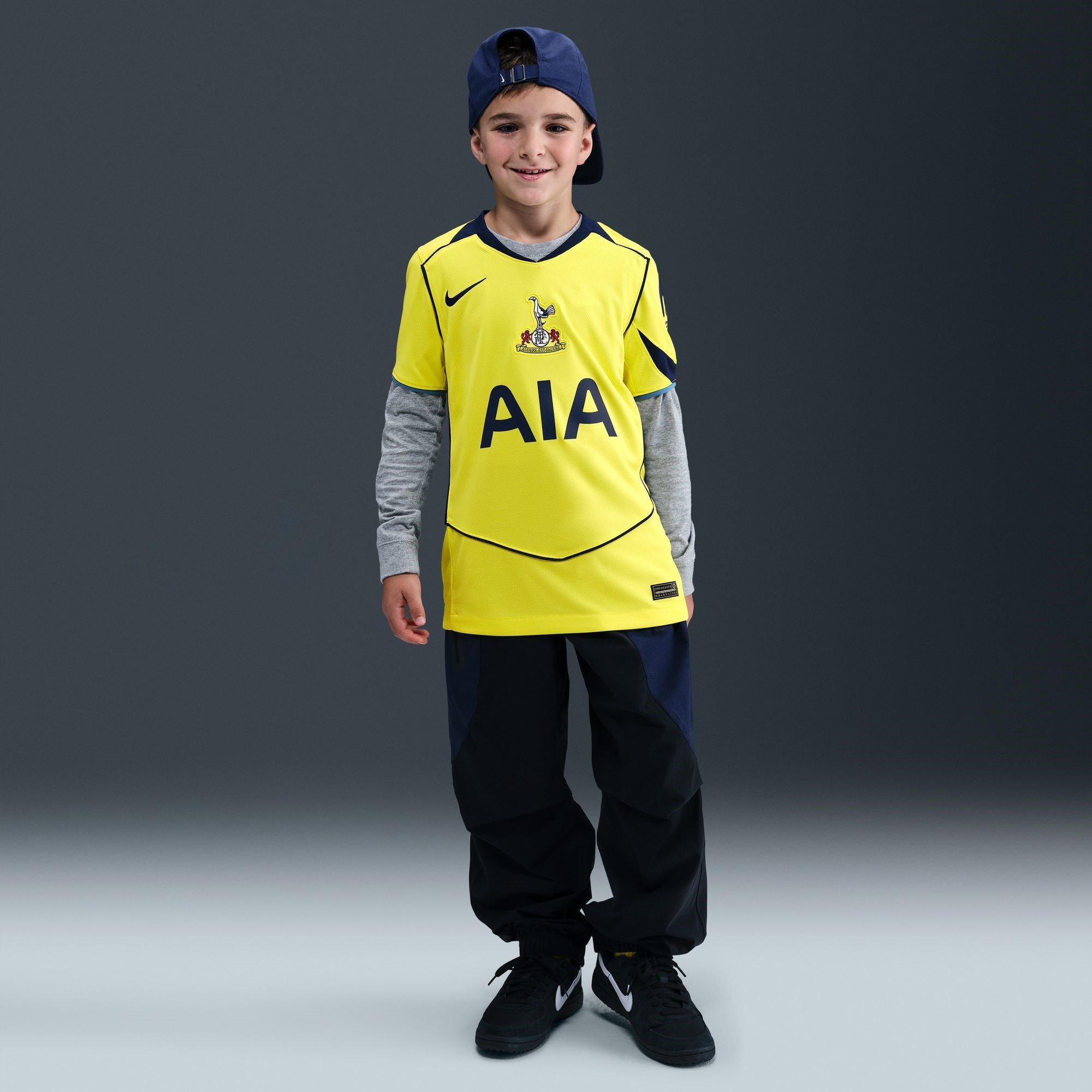 Yellow/Blue - Nike - Tottenham Hotpur Third Shirt 2025 2026 Juniors - 7