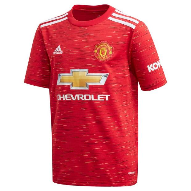 Manchester United Home Juniors Shirt 2020 2021