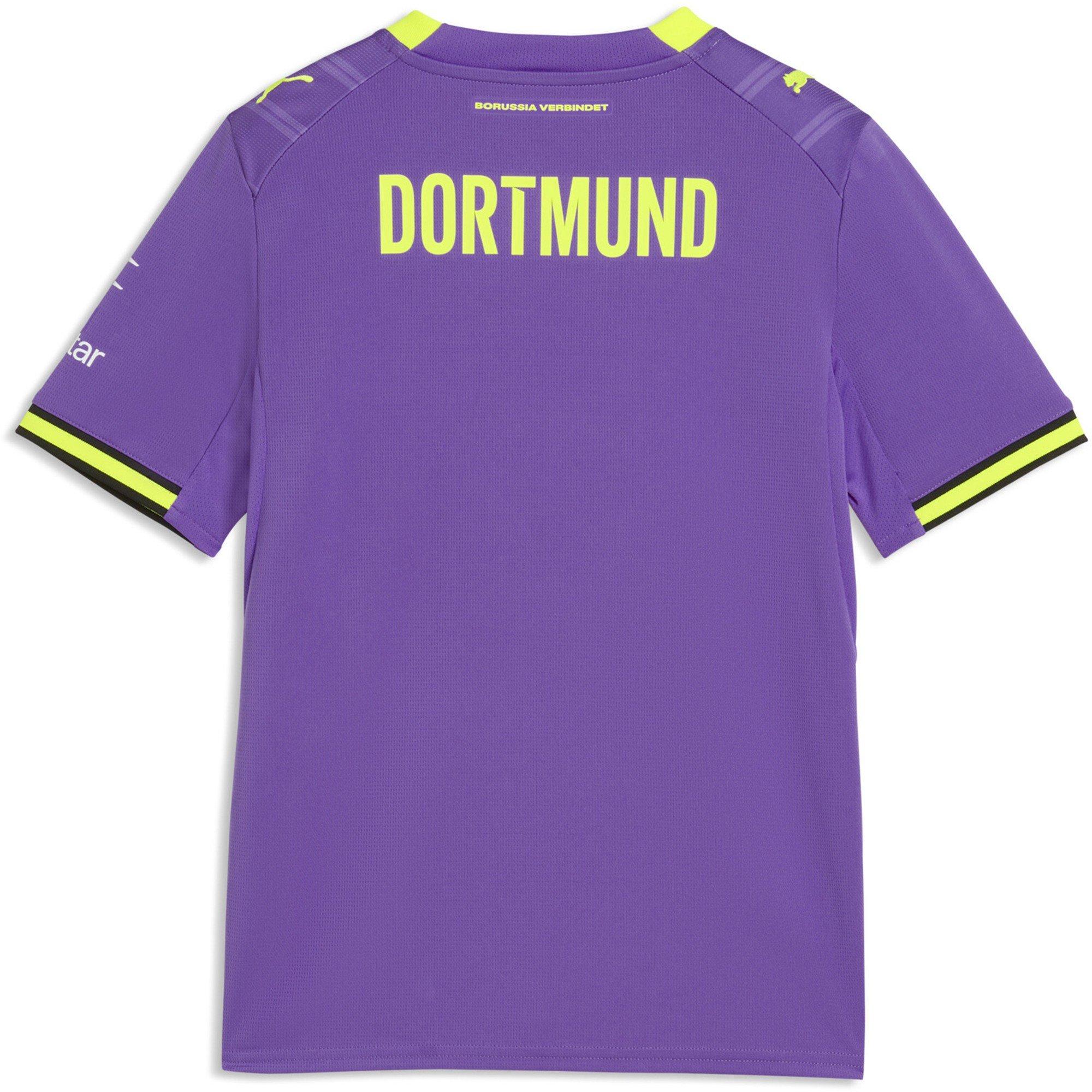 Viola/Giallo - Puma - Kids' Borussia Dortmund Third 24/25 Short-Sleeve Football Shirt - 2