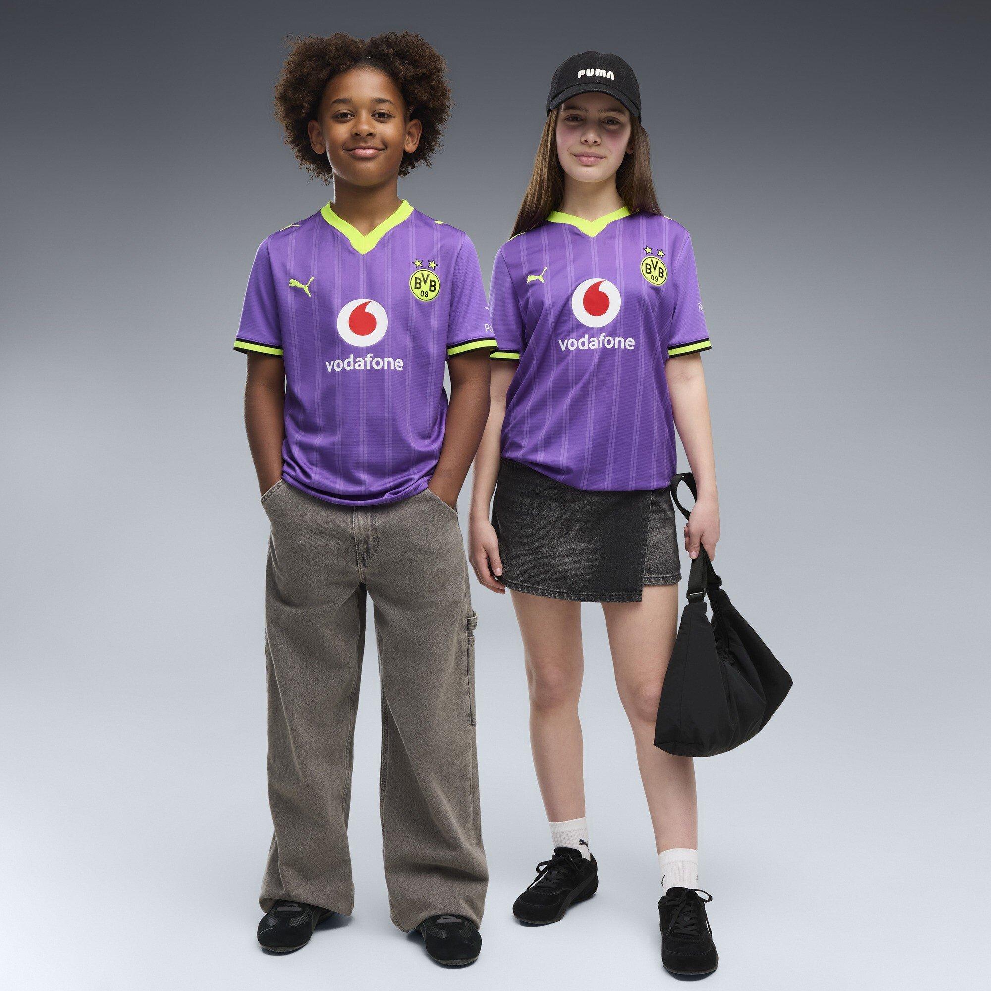 Viola/Giallo - Puma - Kids' Borussia Dortmund Third 24/25 Short-Sleeve Football Shirt - 6