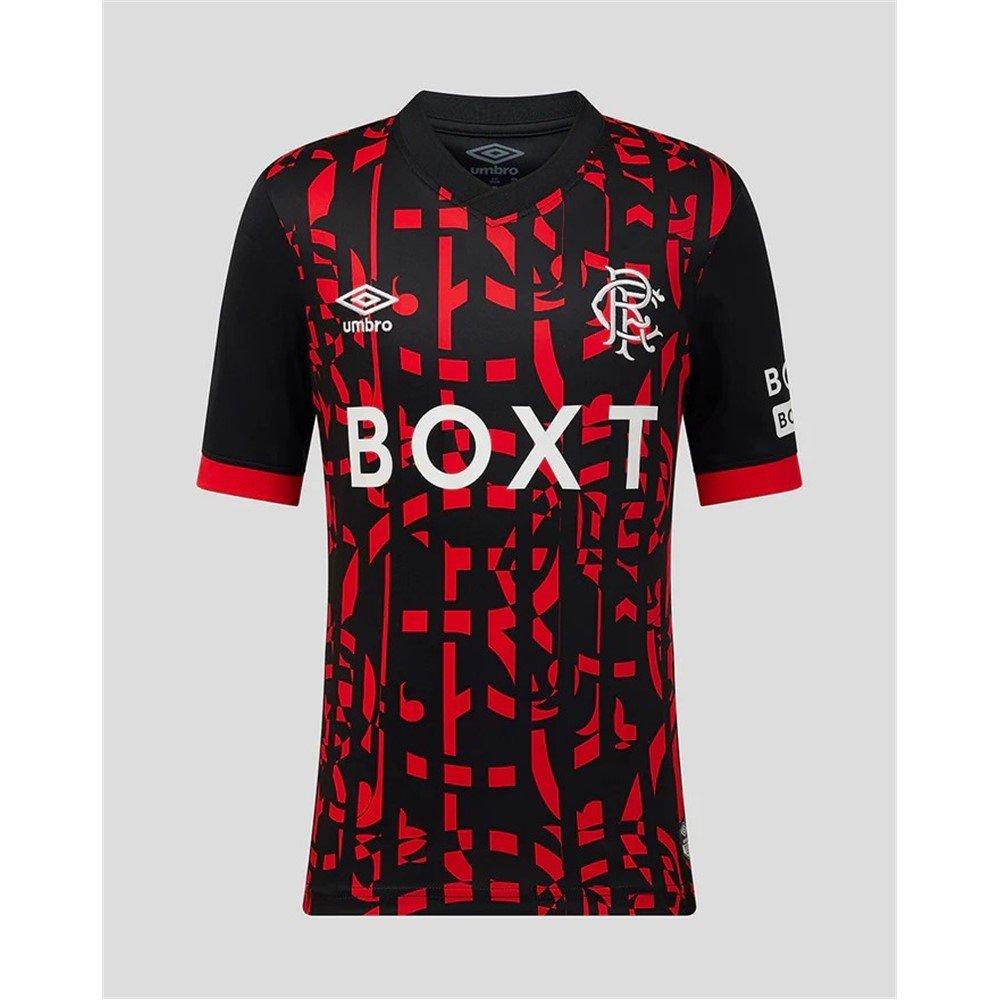Black/Red - Umbro - Rangers Third Shirt 2026/27 Juniors - 1