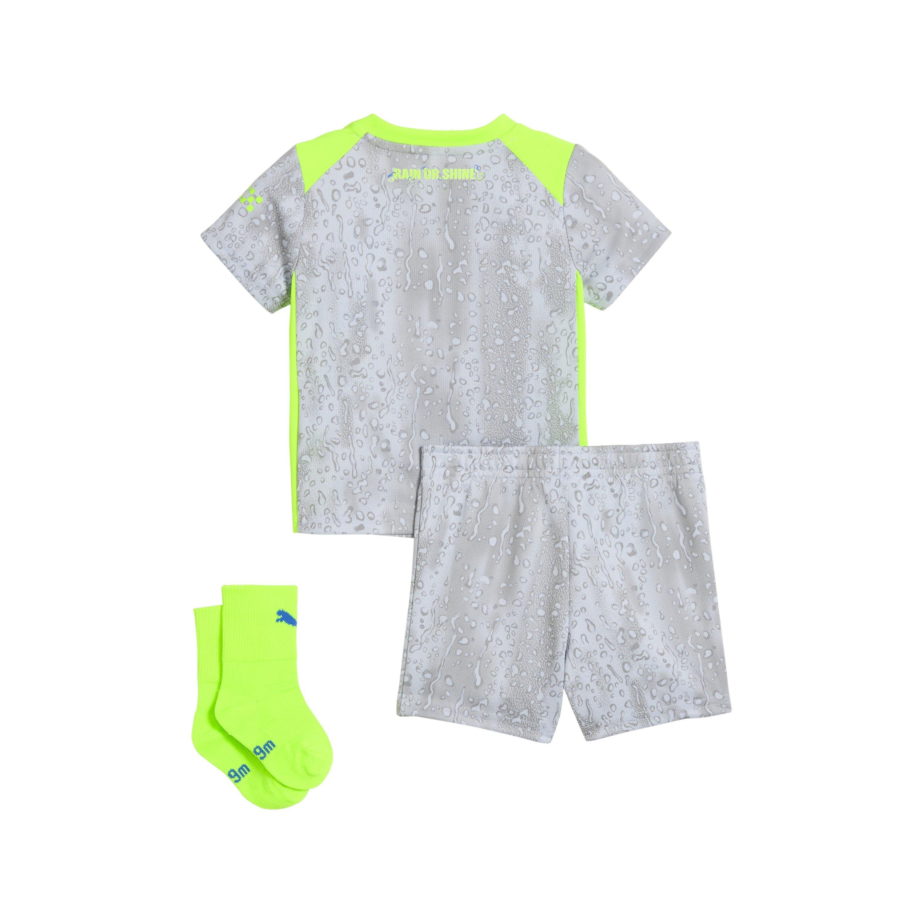 Grey/Green - Puma - Manchester City Third Baby Kit 2025 2026 Babies - 2