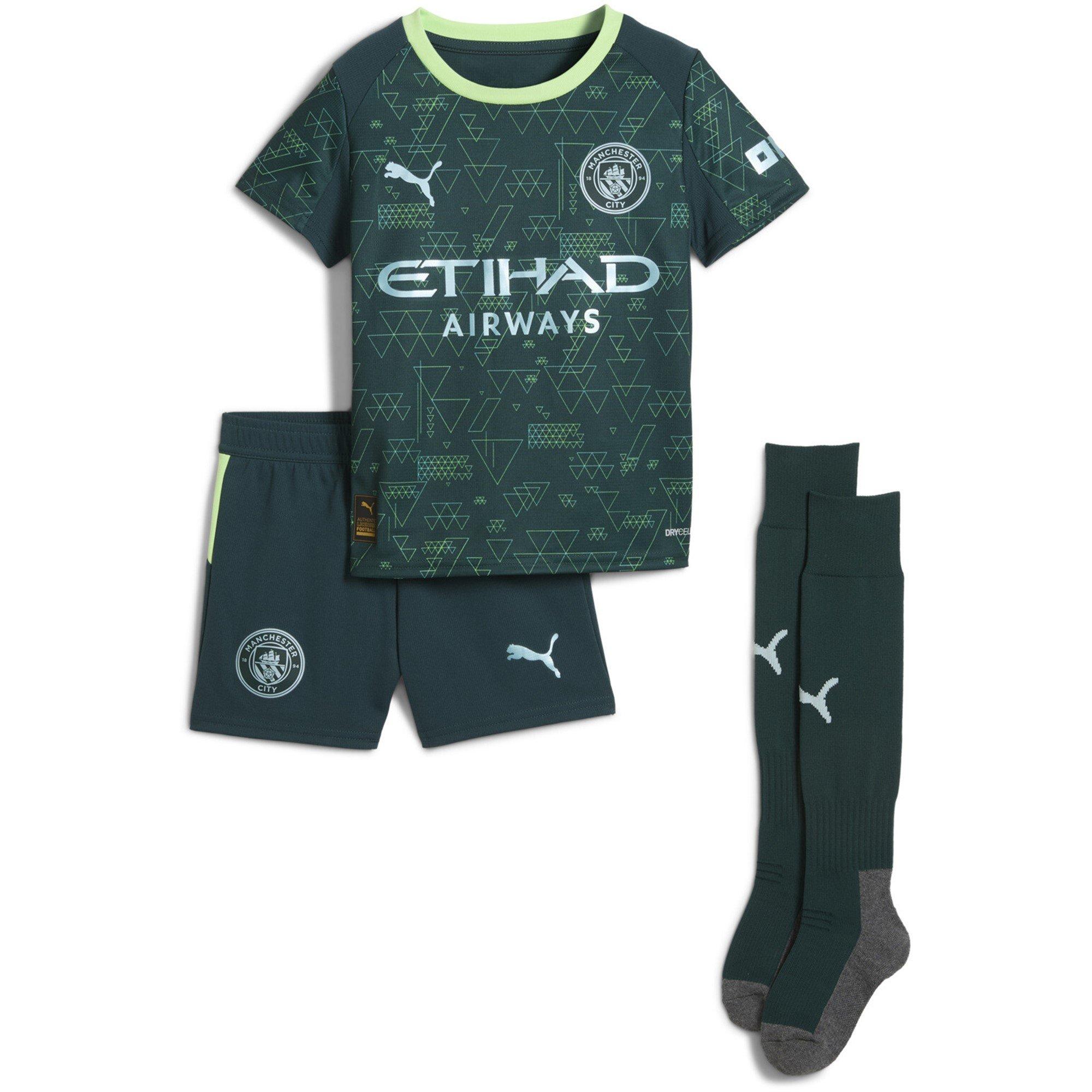 Puma  Manchester City Fourth Minikit 25/26 Infants - Green - 2-3 Yrs