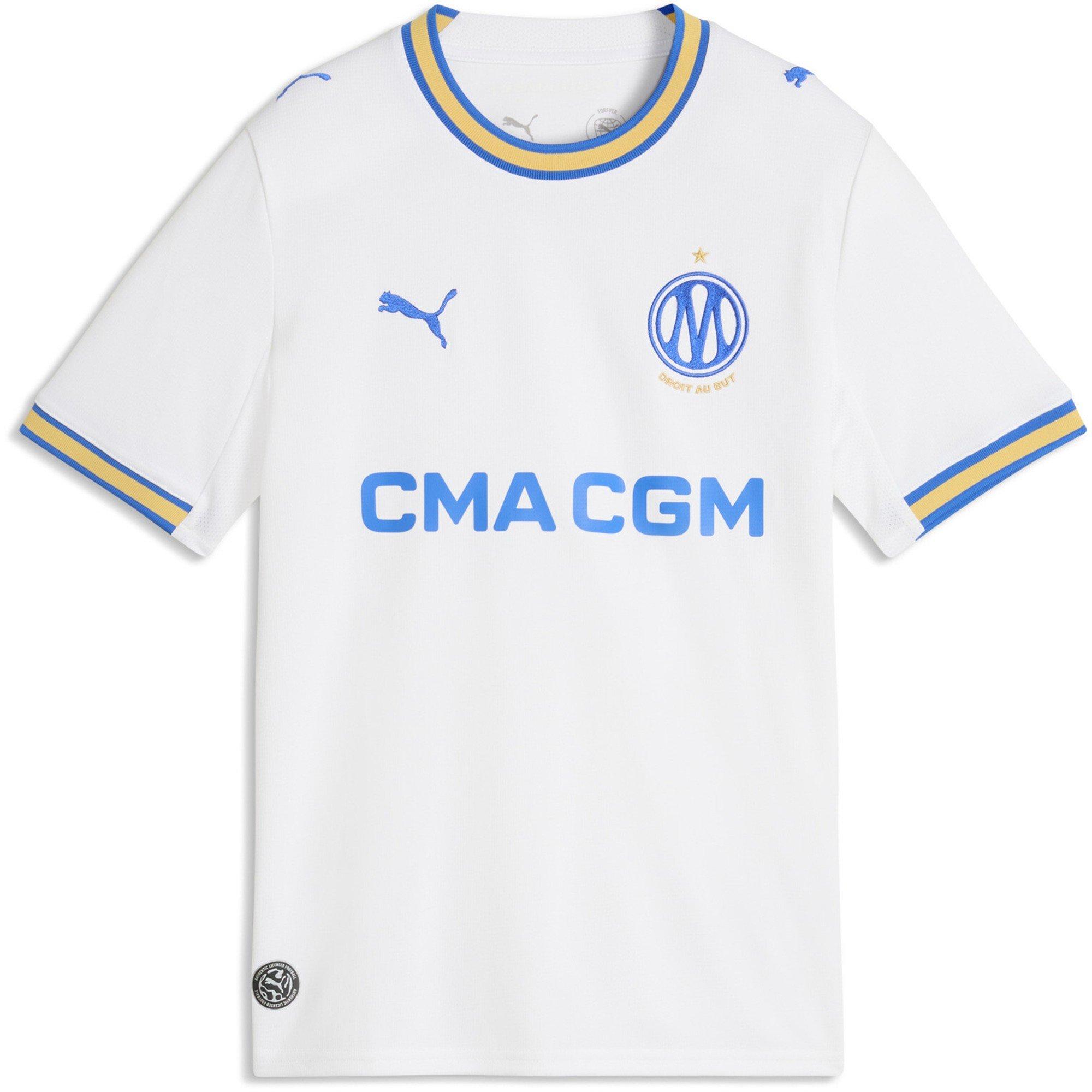 White/Blue - Puma - Olympique Home Shirt 2026/27 Juniors - 1