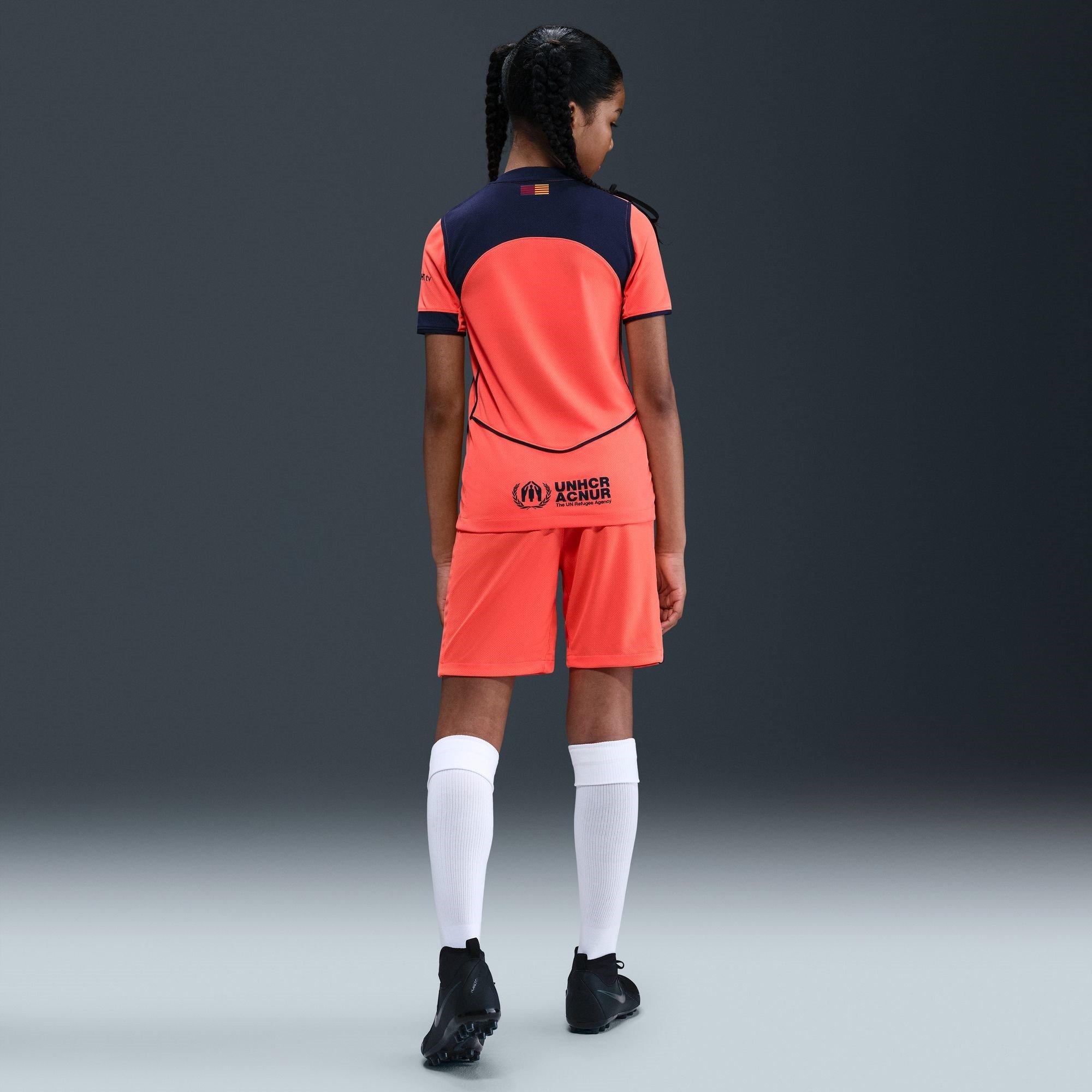 Orange/Blue - Nike - Barcelona Third Shirt 2025 2026 Juniors - 8