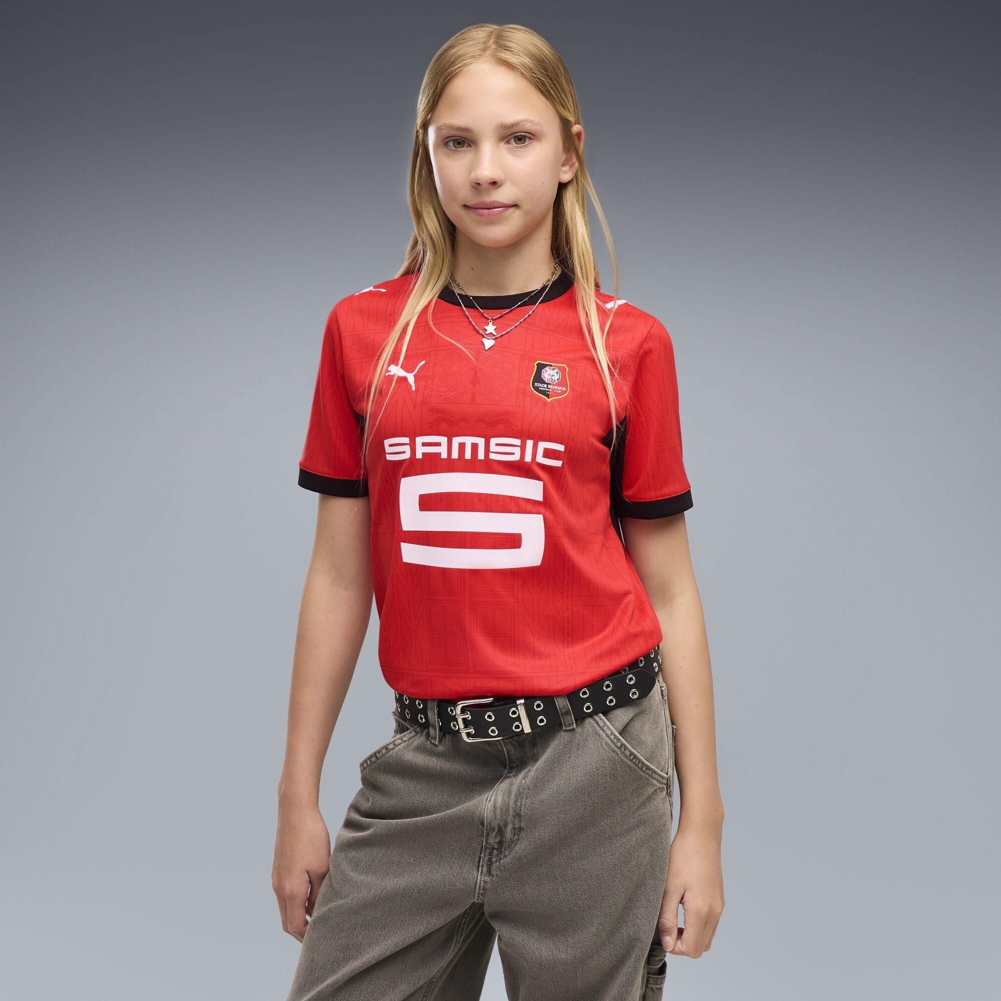 Crveno/Crno - Puma - Stade Rennais Home Shirt 2026/27 Juniors - 3