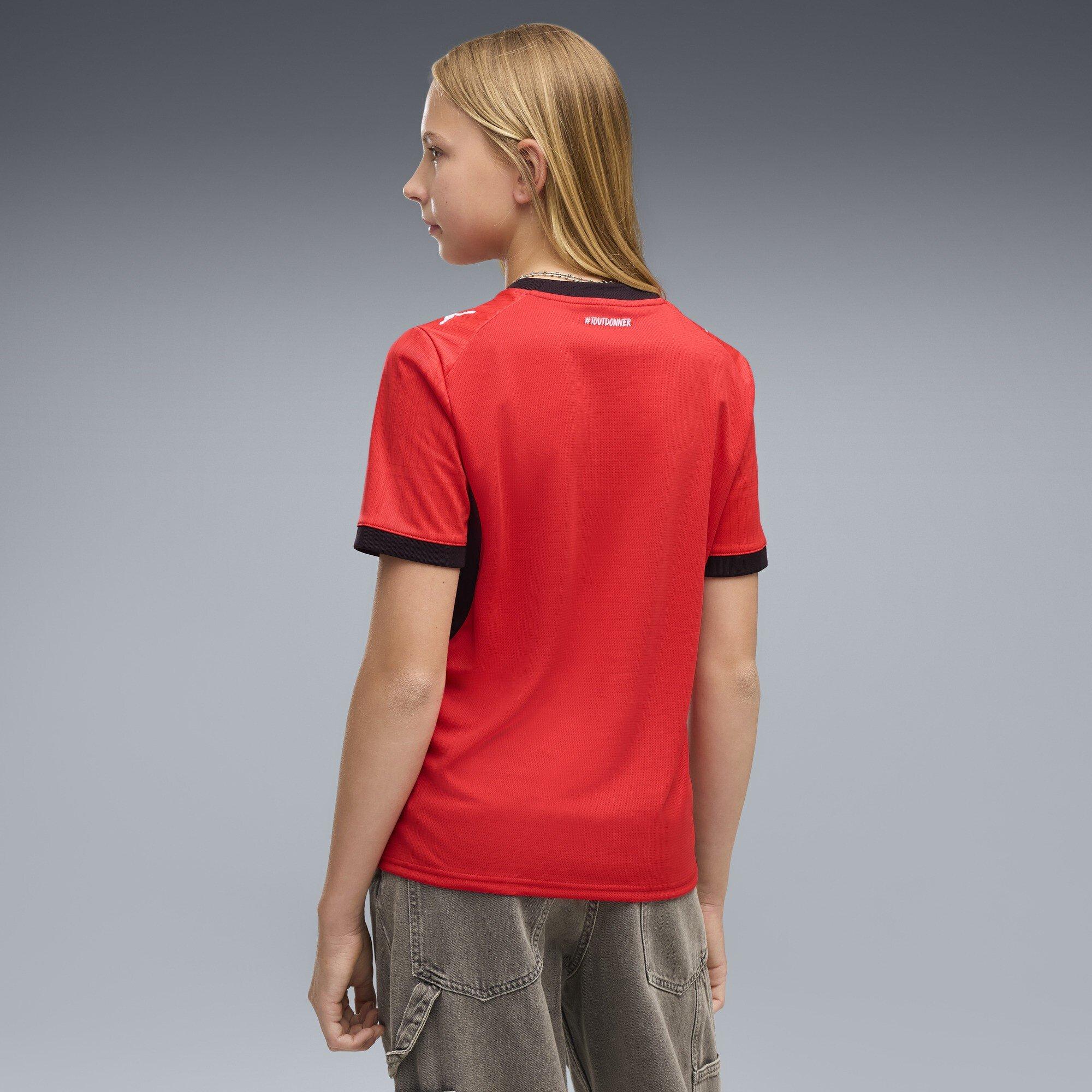 Red/Black - Puma - Stade Rennais Home Shirt 2026/27 Juniors - 4