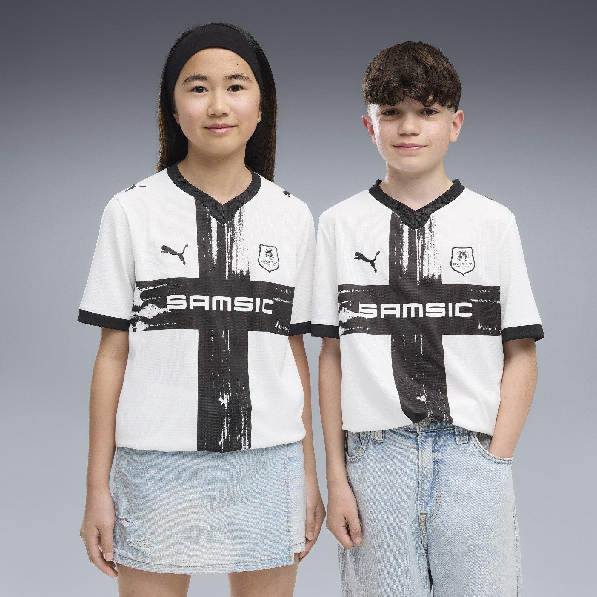 White/Black - Puma - Stade Rennais Away Shirt 2026/27 Juniors - 3