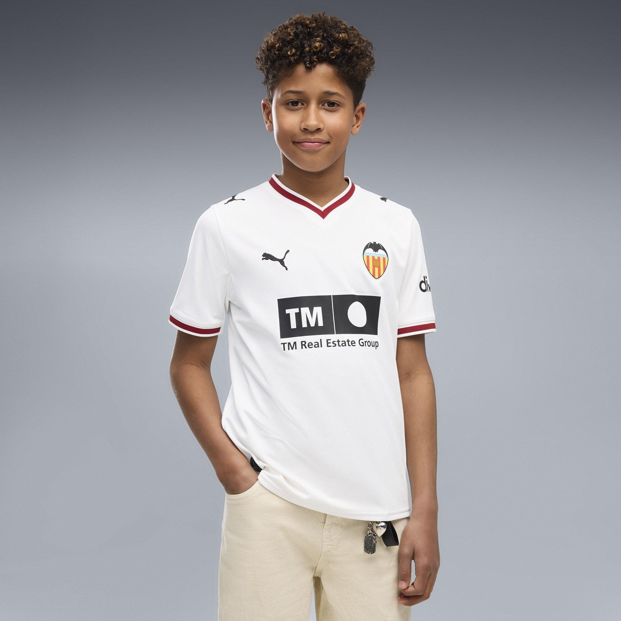 White/Black - Puma - Valencia Home Shirt 2026/27 Juniors - 3