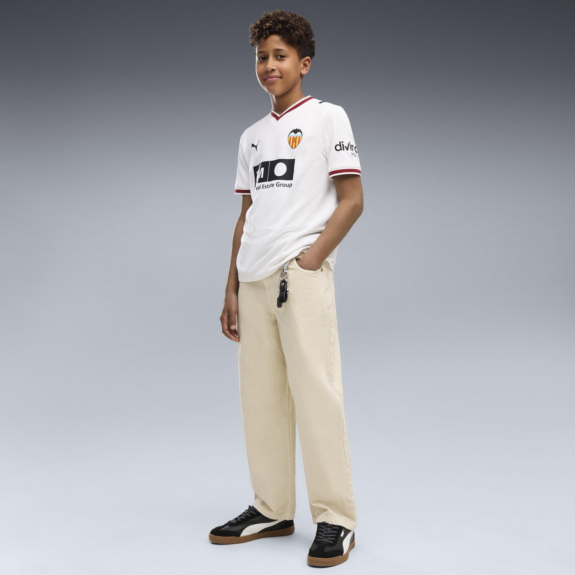 White/Black - Puma - Valencia Home Shirt 2026/27 Juniors - 5