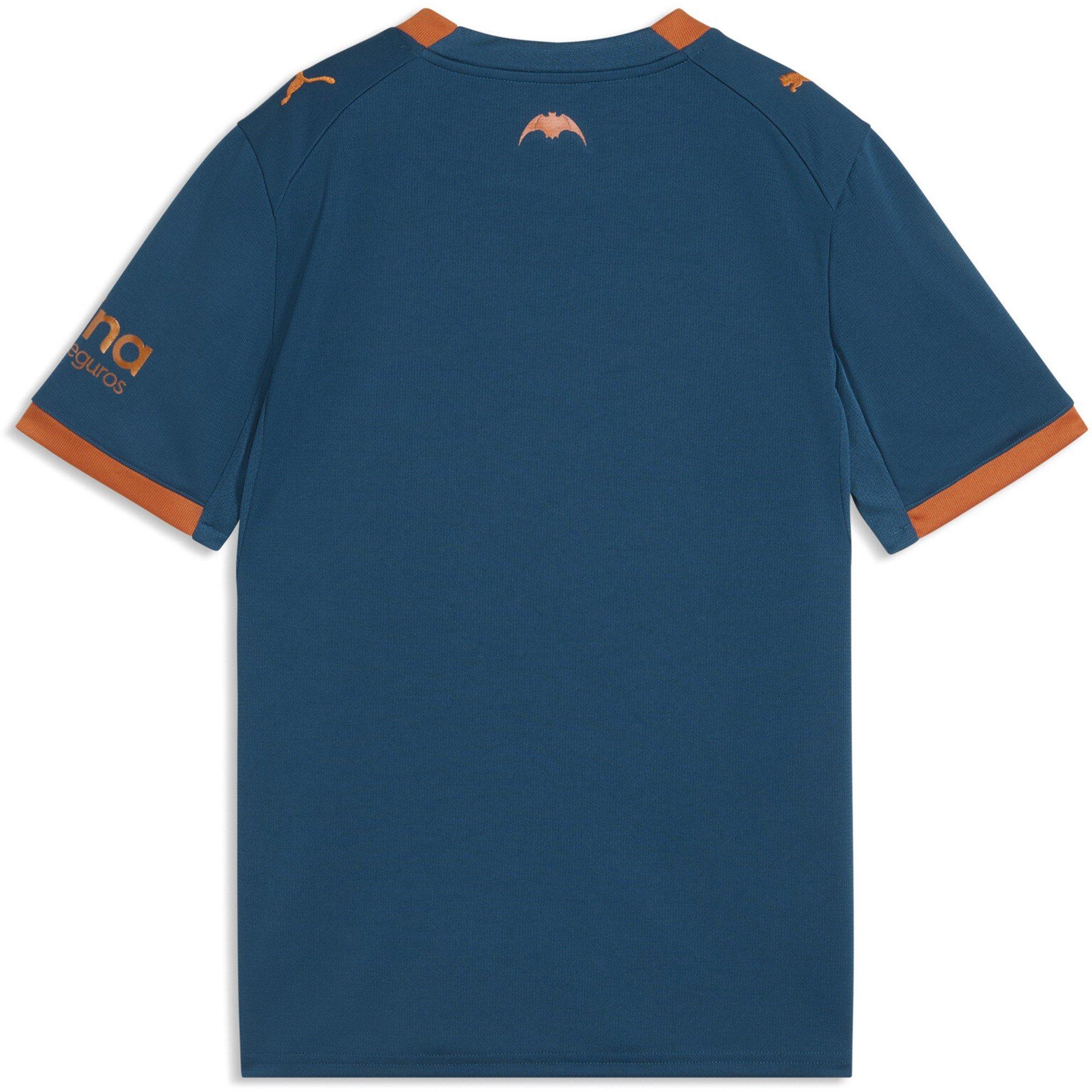 Bleu/Rouge - Puma - Kids' Valencia Away 24/25 dryCELL Short-Sleeve Football Shirt - 2
