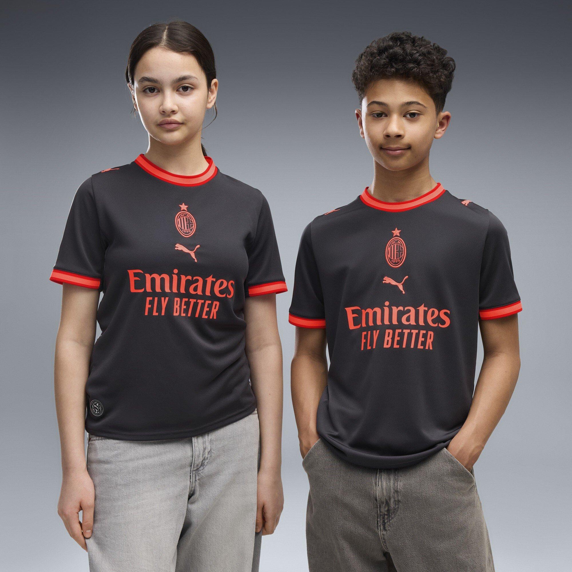Grey/Red - Puma - AC Milan Third Shirt 2026/27 Juniors - 3