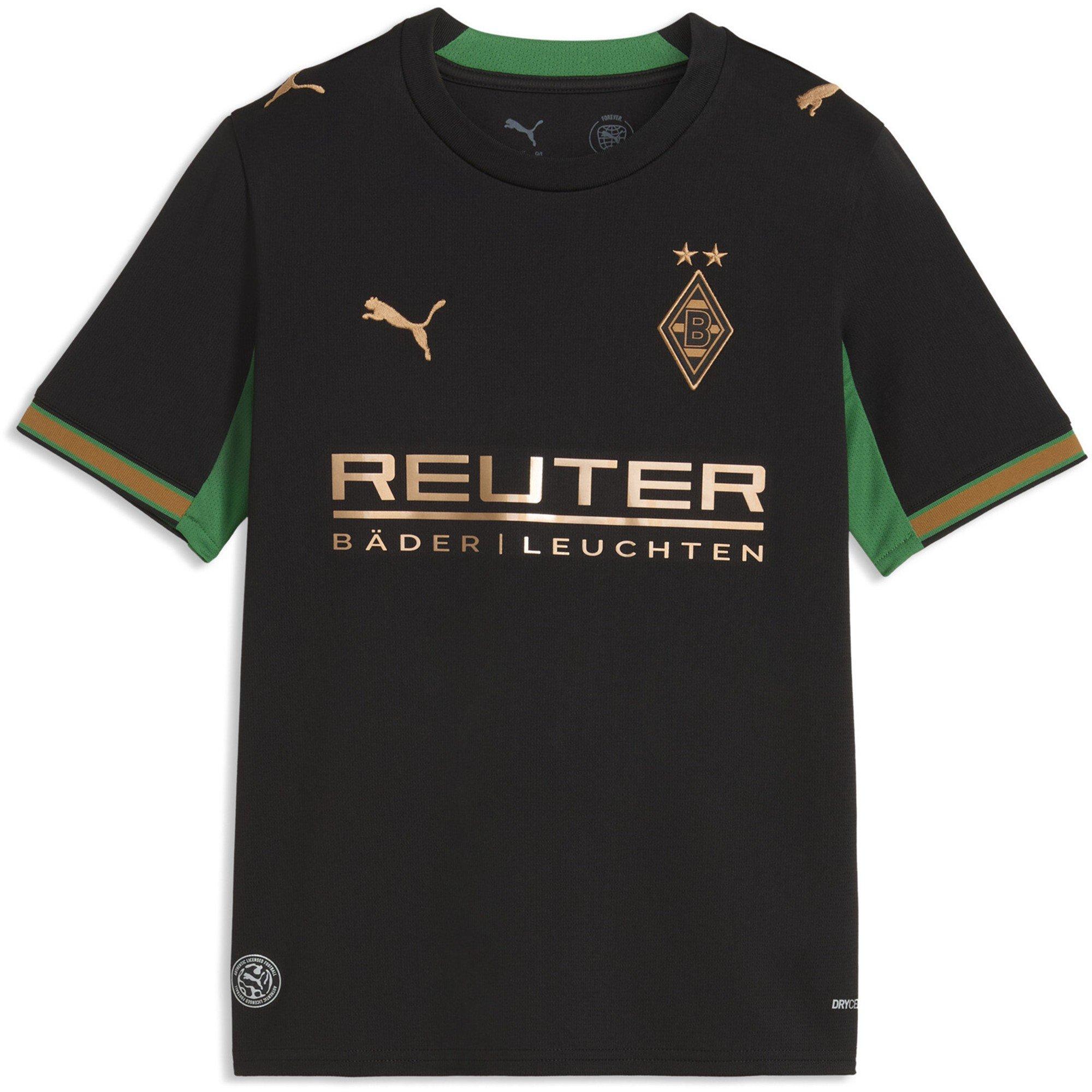 Black/Green - Puma - Junior Borussia Monchengladbach Away Football Shirt 2026 2027 - 1