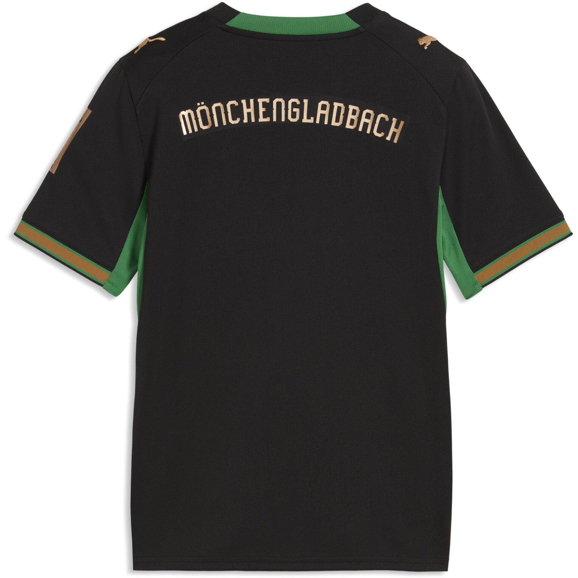 Black/Green - Puma - Junior Borussia Monchengladbach Away Football Shirt 2026 2027 - 2