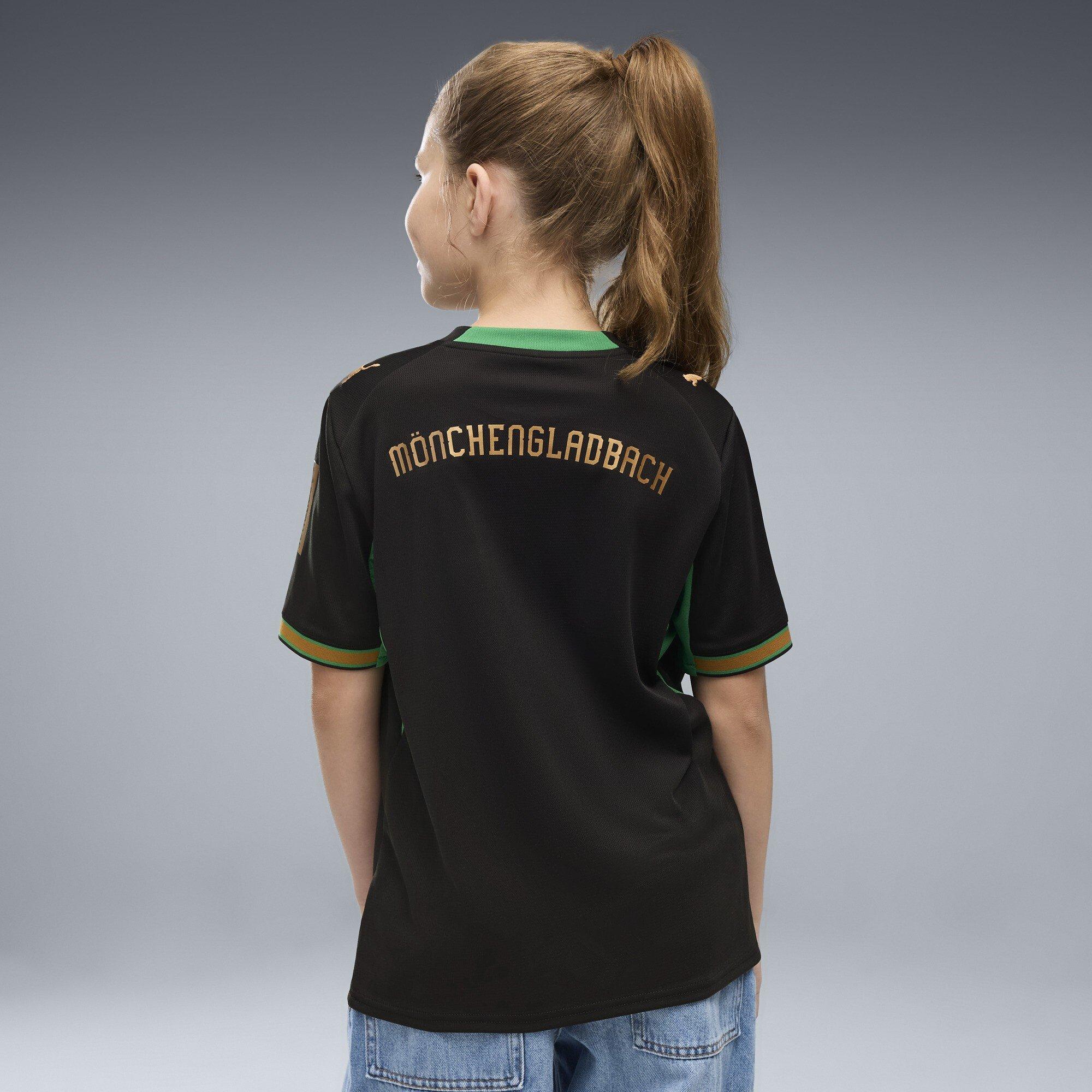 Black/Green - Puma - Junior Borussia Monchengladbach Away Football Shirt 2026 2027 - 4