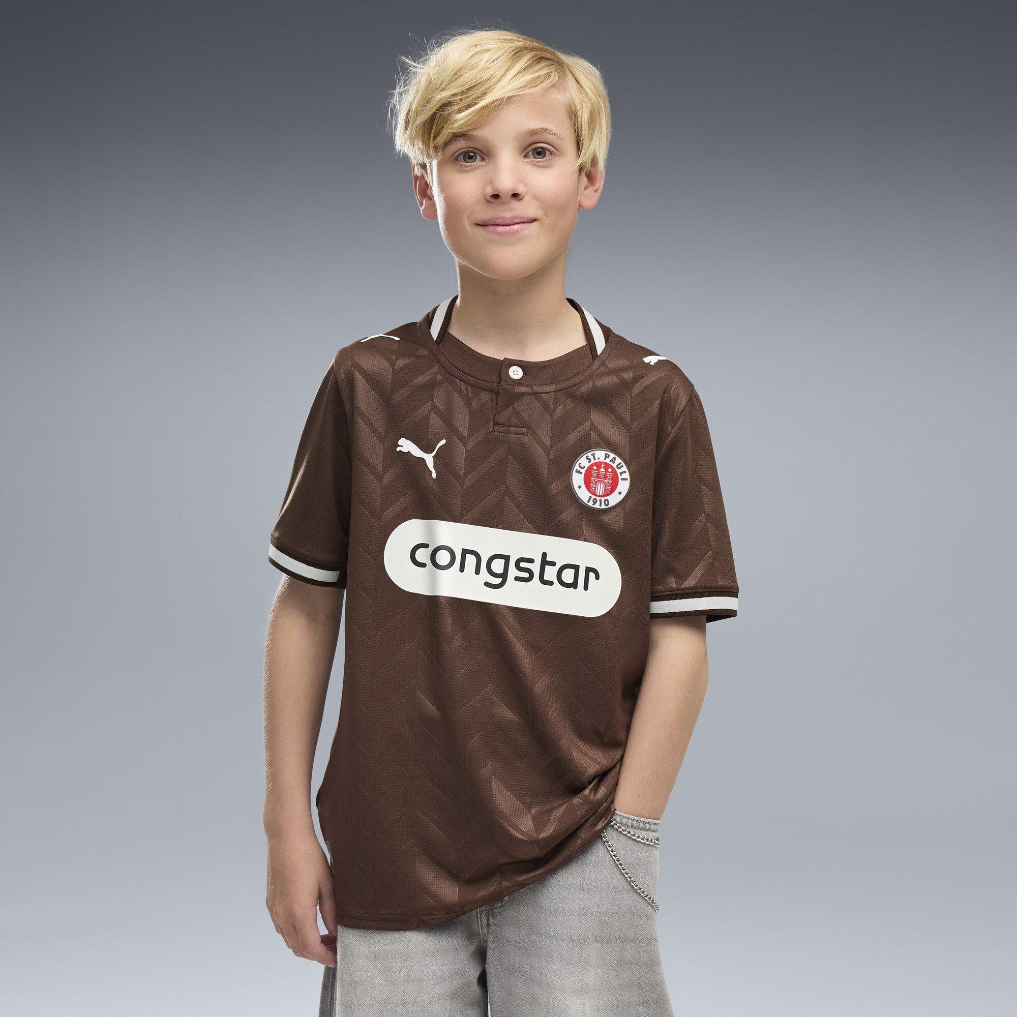 Marrone/Bianco - Puma - St Pauli Home Shirt 2026/27 Juniors - 3