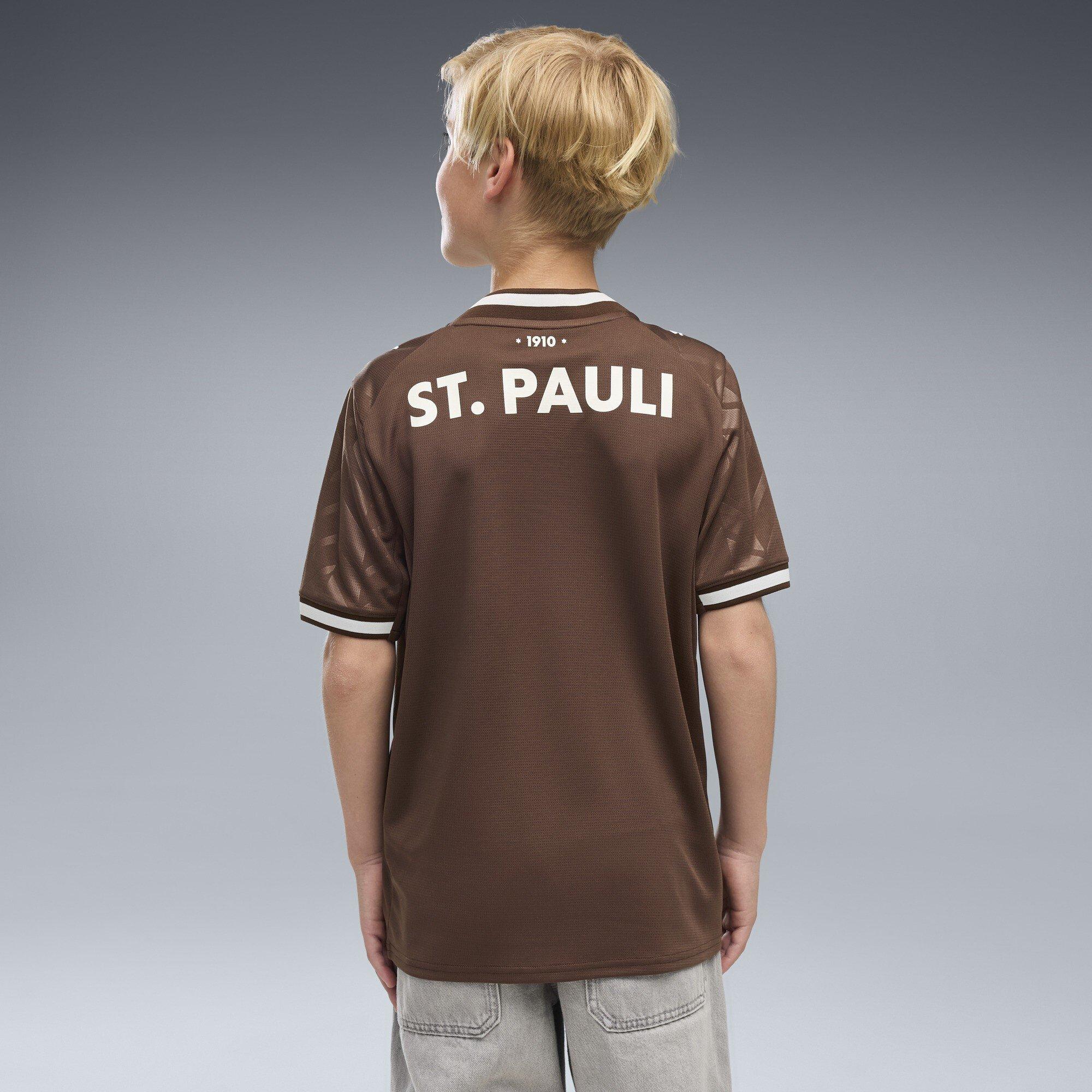 Marrone/Bianco - Puma - St Pauli Home Shirt 2026/27 Juniors - 4