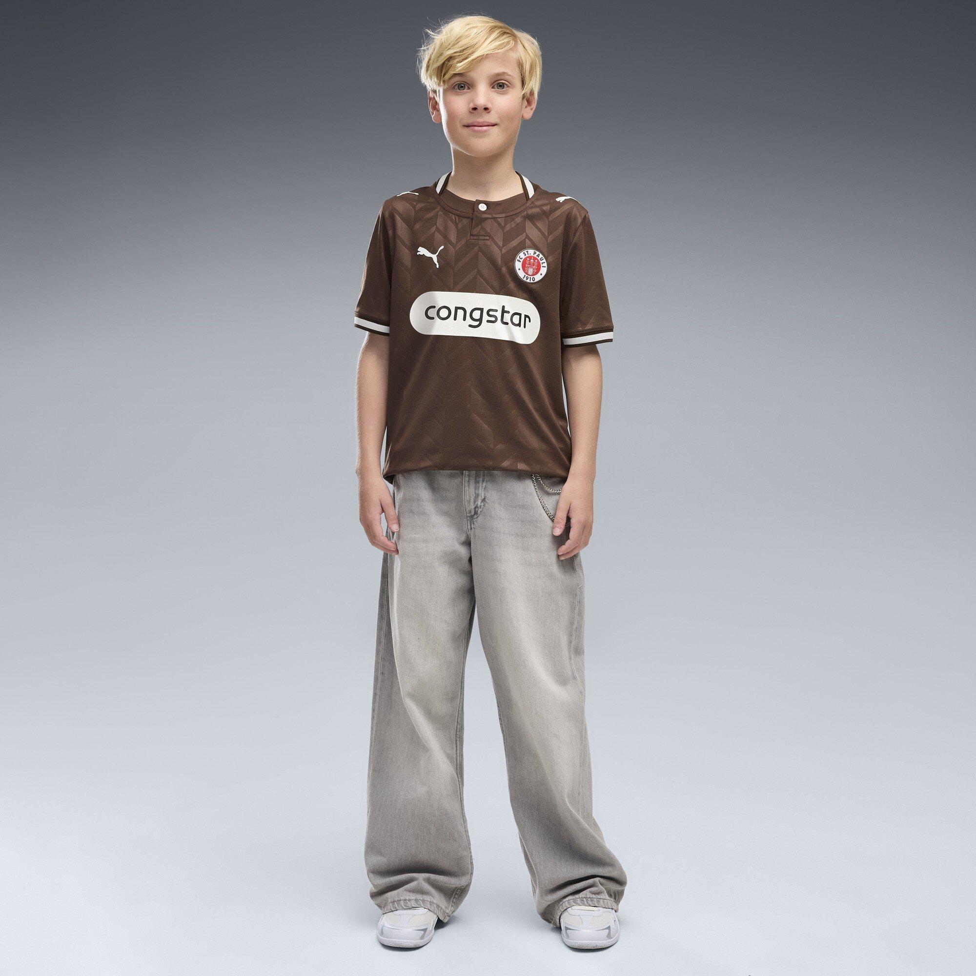Marrone/Bianco - Puma - St Pauli Home Shirt 2026/27 Juniors - 5