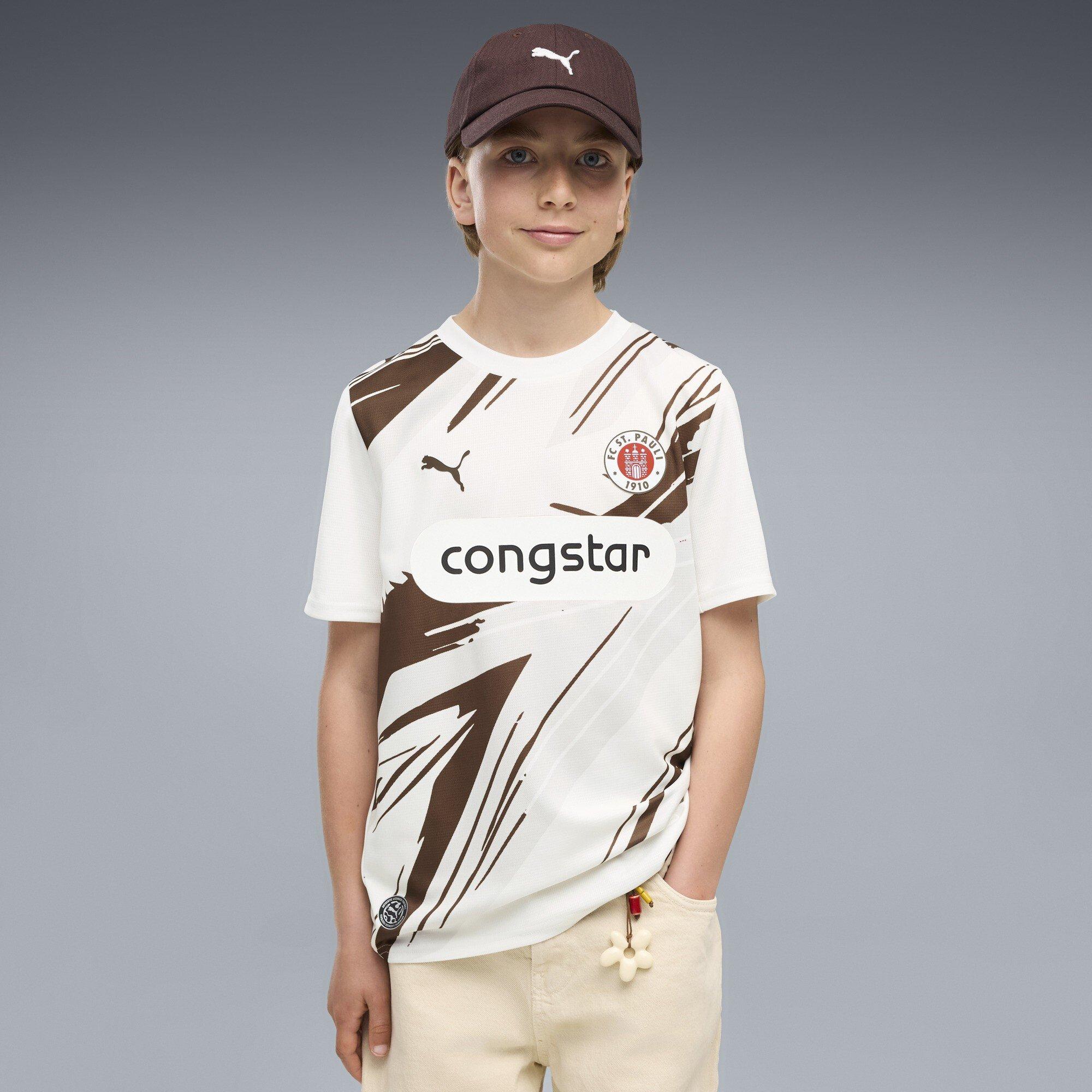 Bianco/Marrone - Puma - St Pauli Away Shirt 2026/27 Juniors - 3
