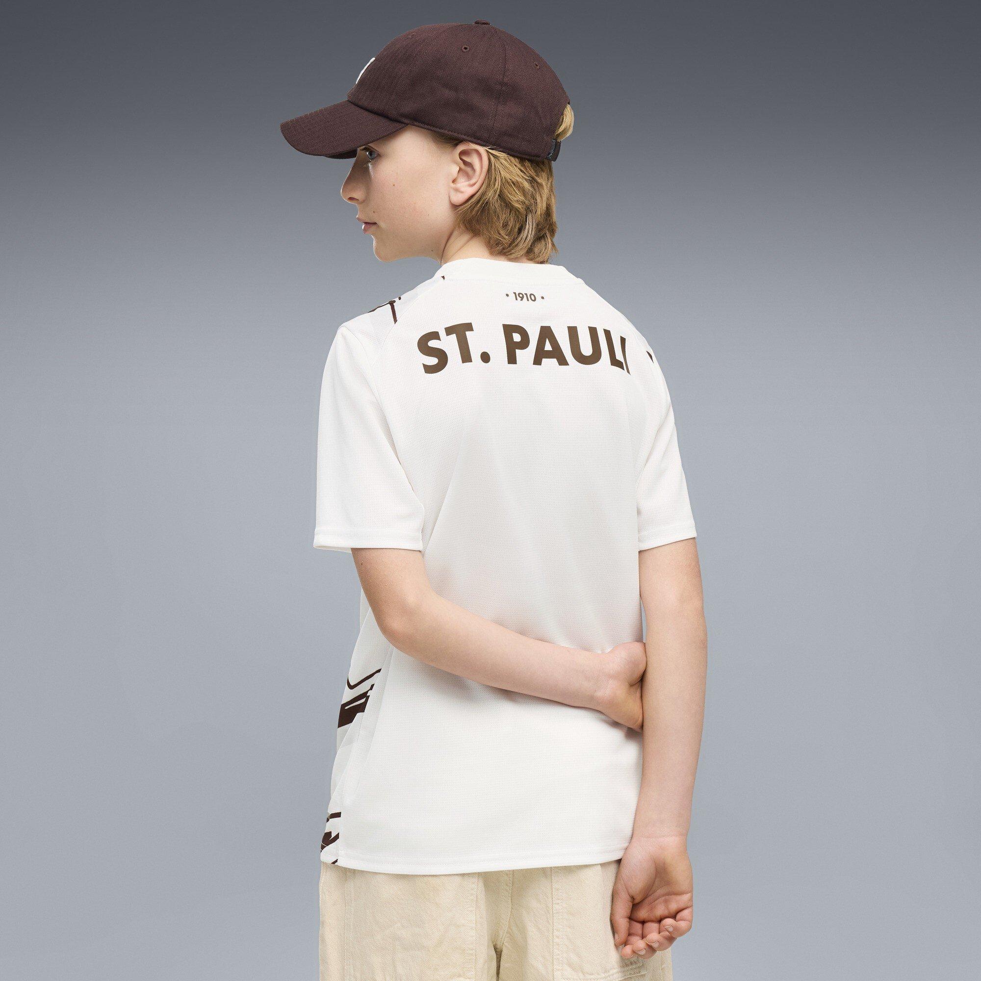 Bianco/Marrone - Puma - St Pauli Away Shirt 2026/27 Juniors - 4