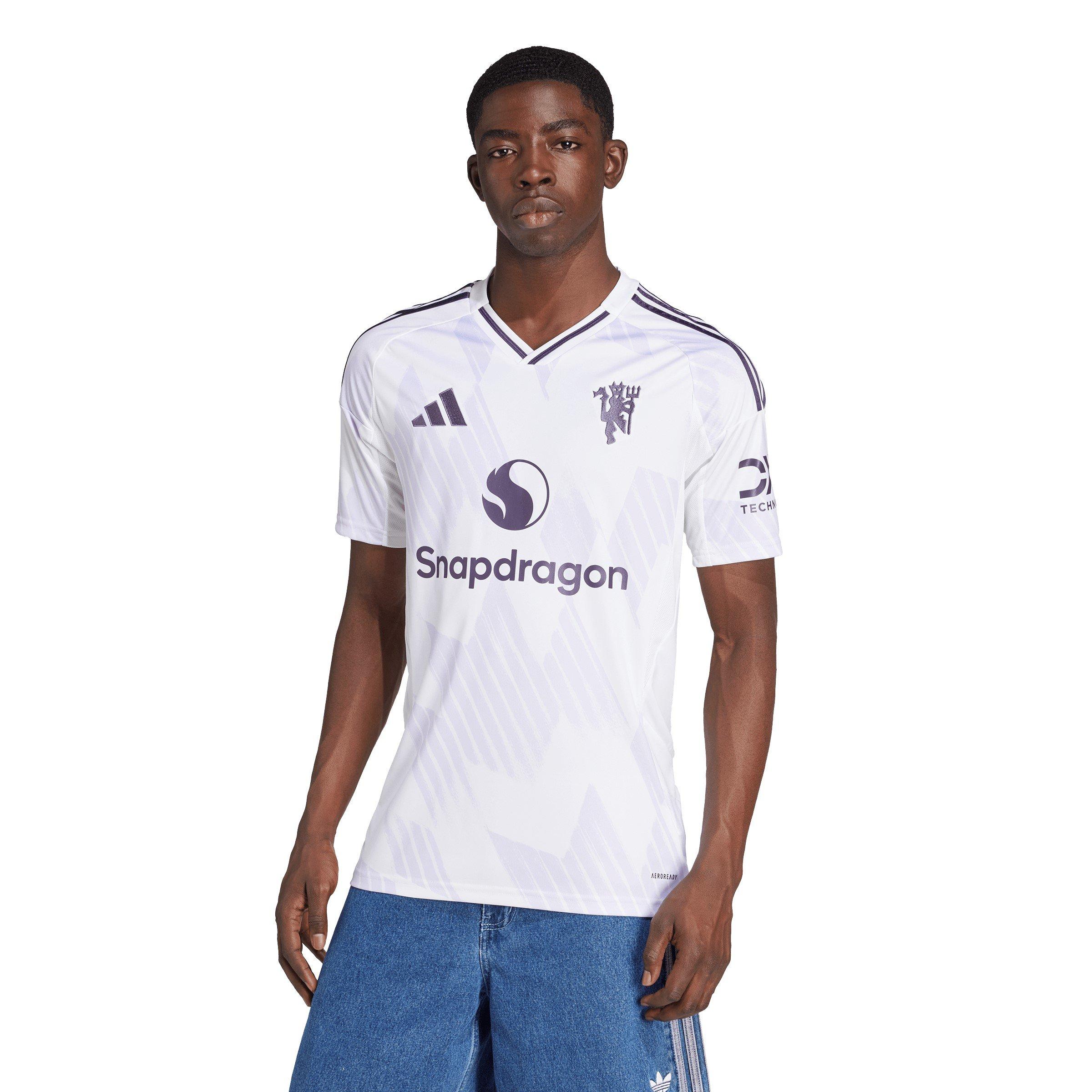 White - adidas - Manchester United Away Shirt 25/26 Adults - 3
