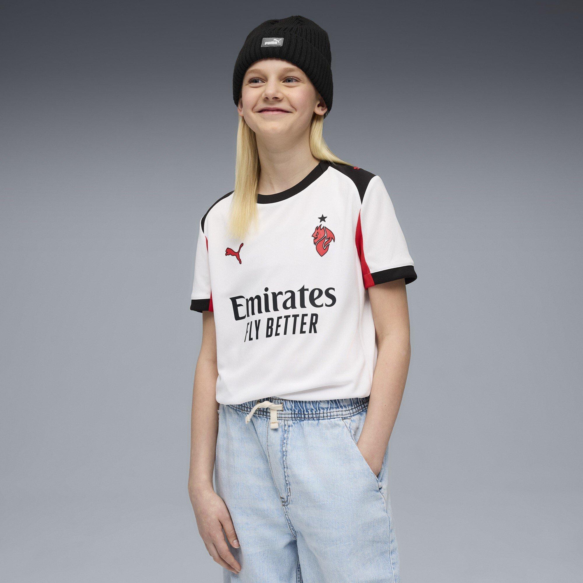 White/Red - Puma - AC Milan Away Shirt 2025 2026 Juniors - 3