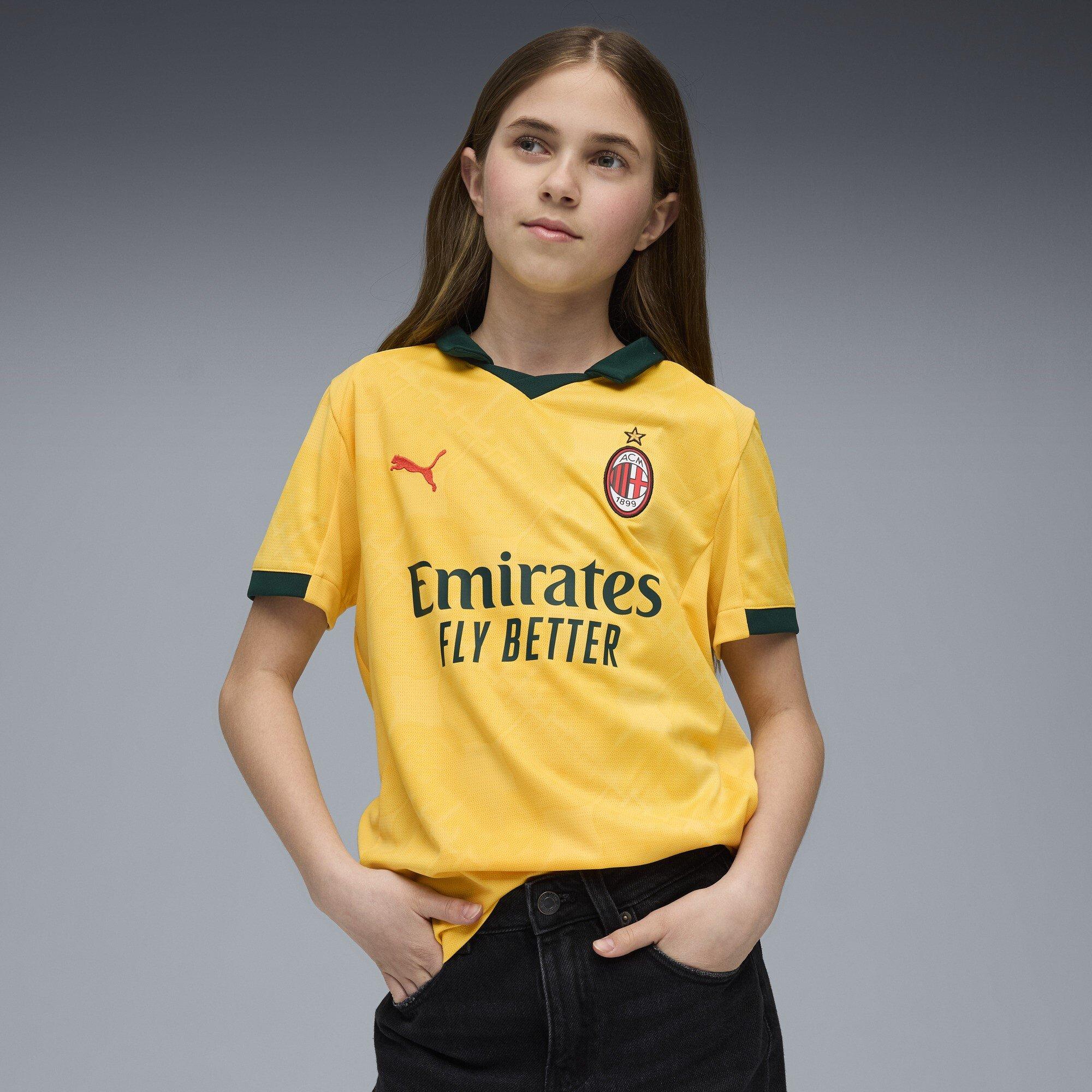 Yellow/Green - Puma - AC Milan Third Shirt 2025 2026 Juniors - 3