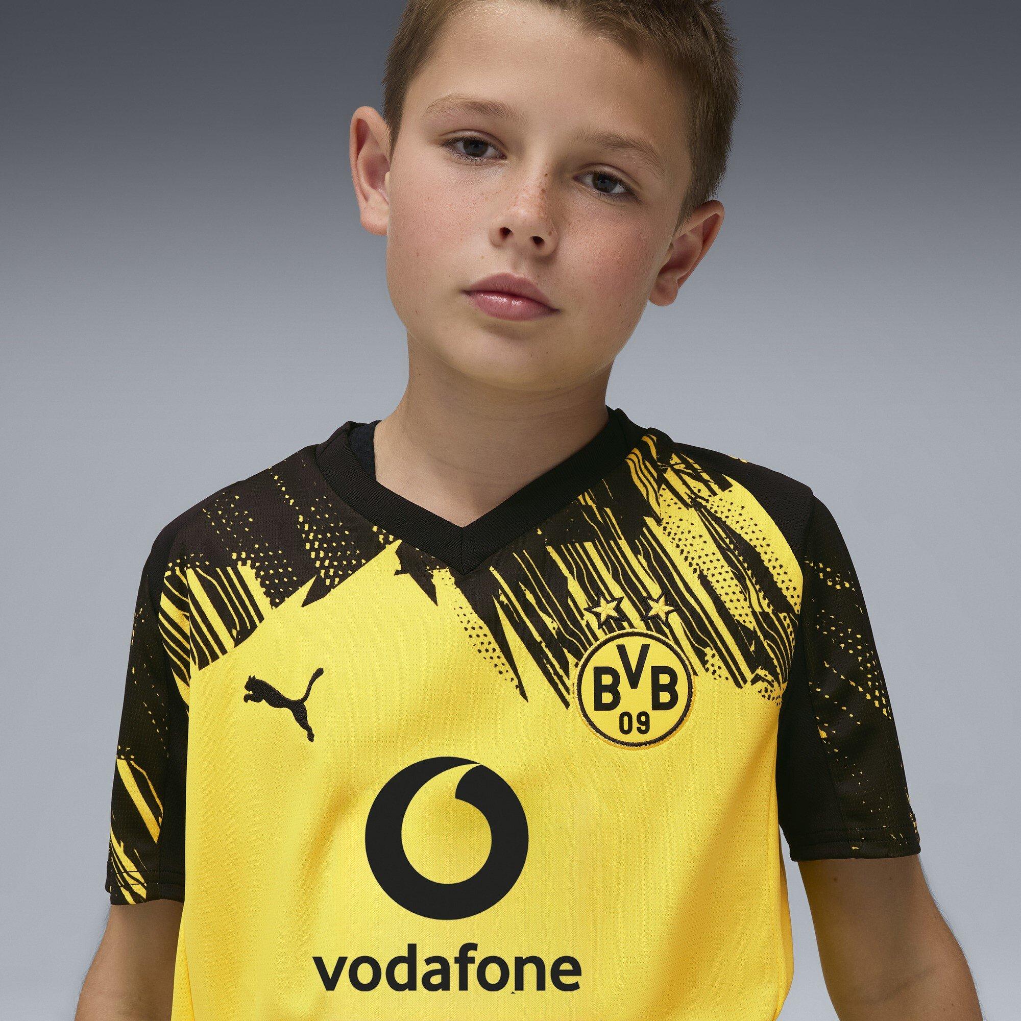 Yellow/Black - Puma - Borussia Dortmund Home Shirt 2025 2026 Juniors - 4