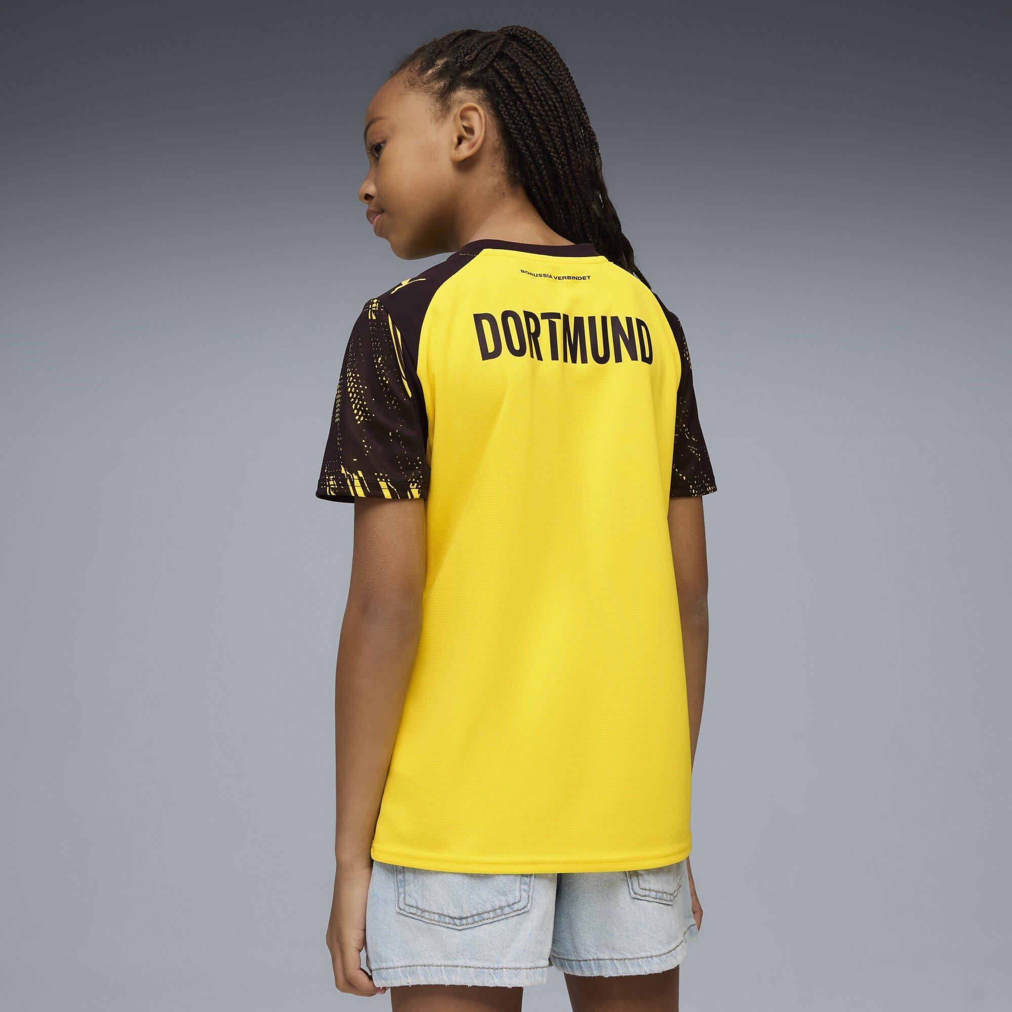 Yellow/Black - Puma - Borussia Dortmund Home Shirt 2025 2026 Juniors - 5