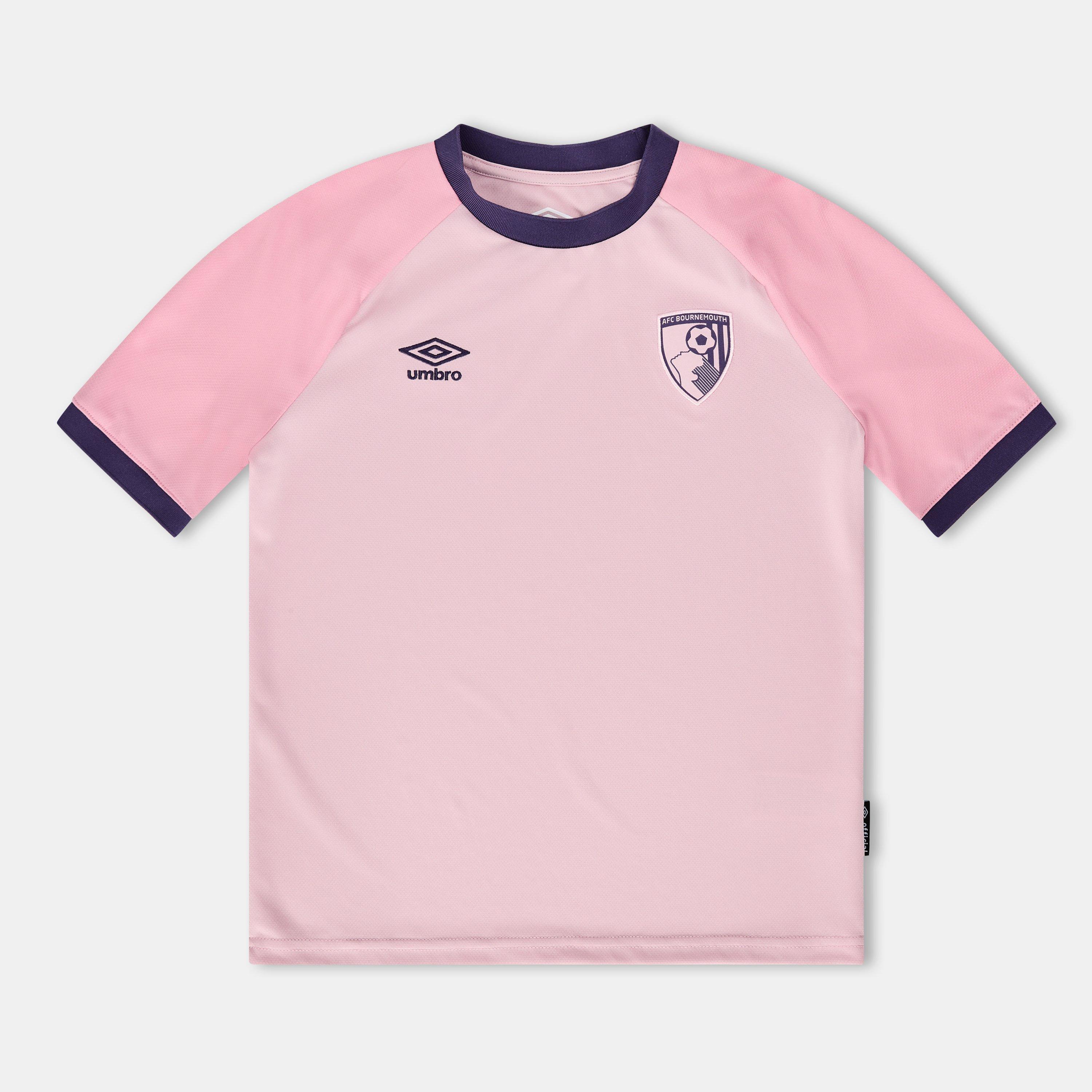Umbro  Kids Kids Bournemouth Third Football Shirt 2025 2026 Kids - Pink/Sea Pink - JM