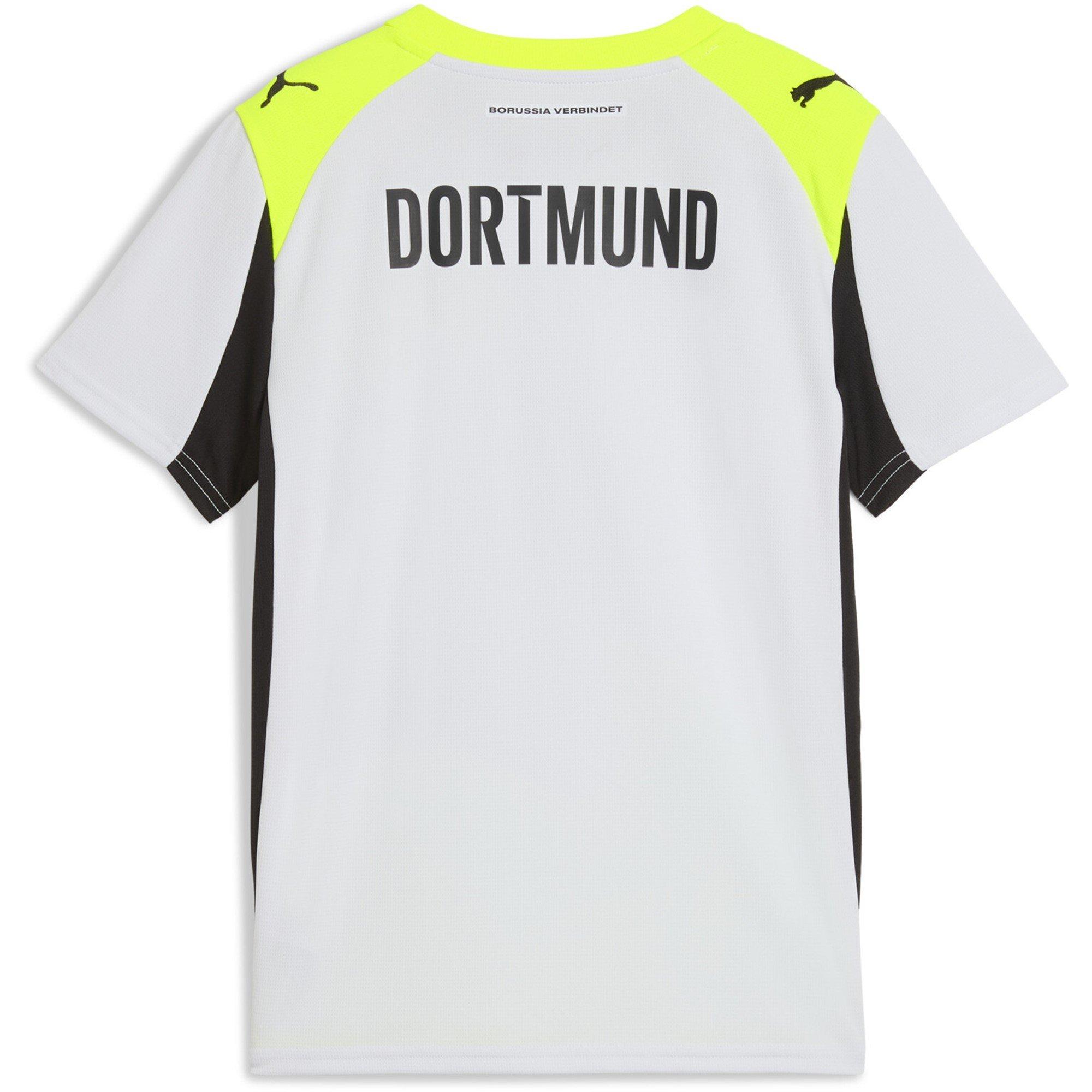 Prateado/Amarelo - Puma - Borussia Dortmund Away Shirt 2025 2026 Juniors - 2