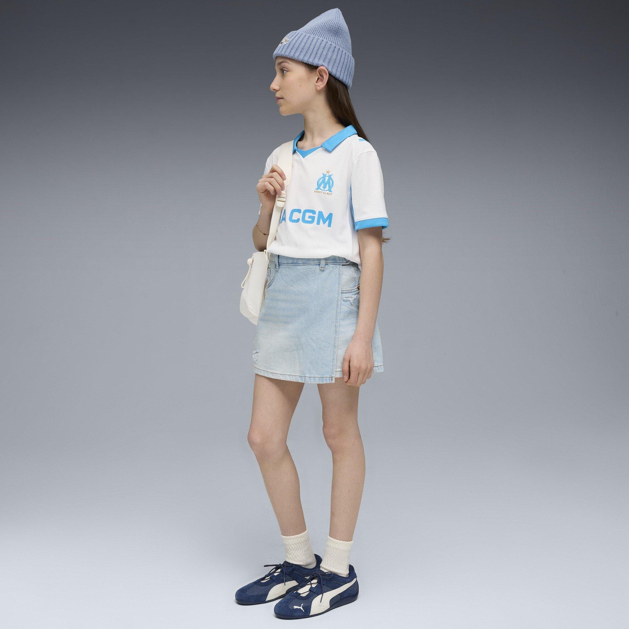 Hvid/Blå - Puma - Olympique Marseille Home Shirt 2025 2026 Juniors - 6