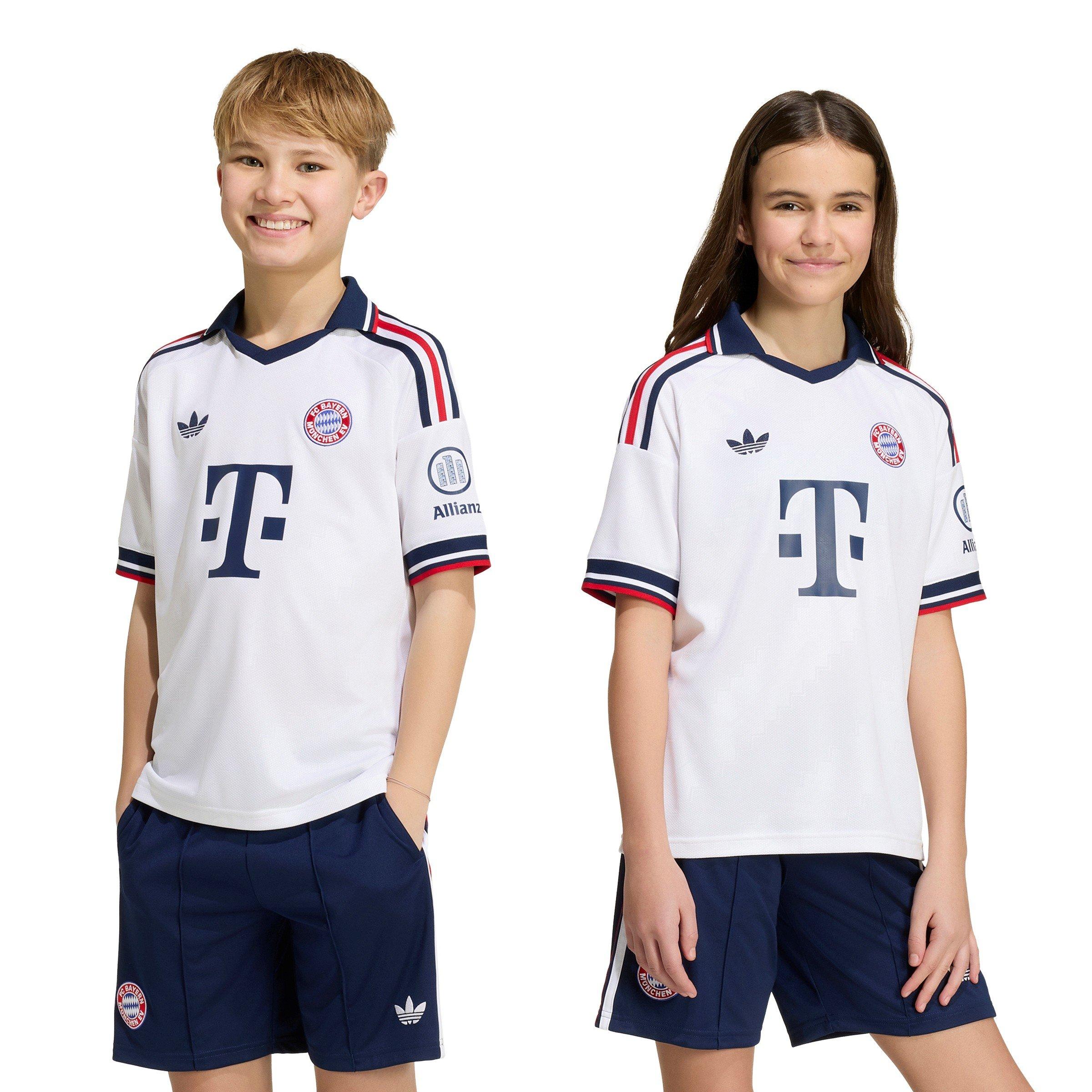 Bianco/Navy - adidas - Bayern Munich Away Shirt 2026/27 Juniors - 3