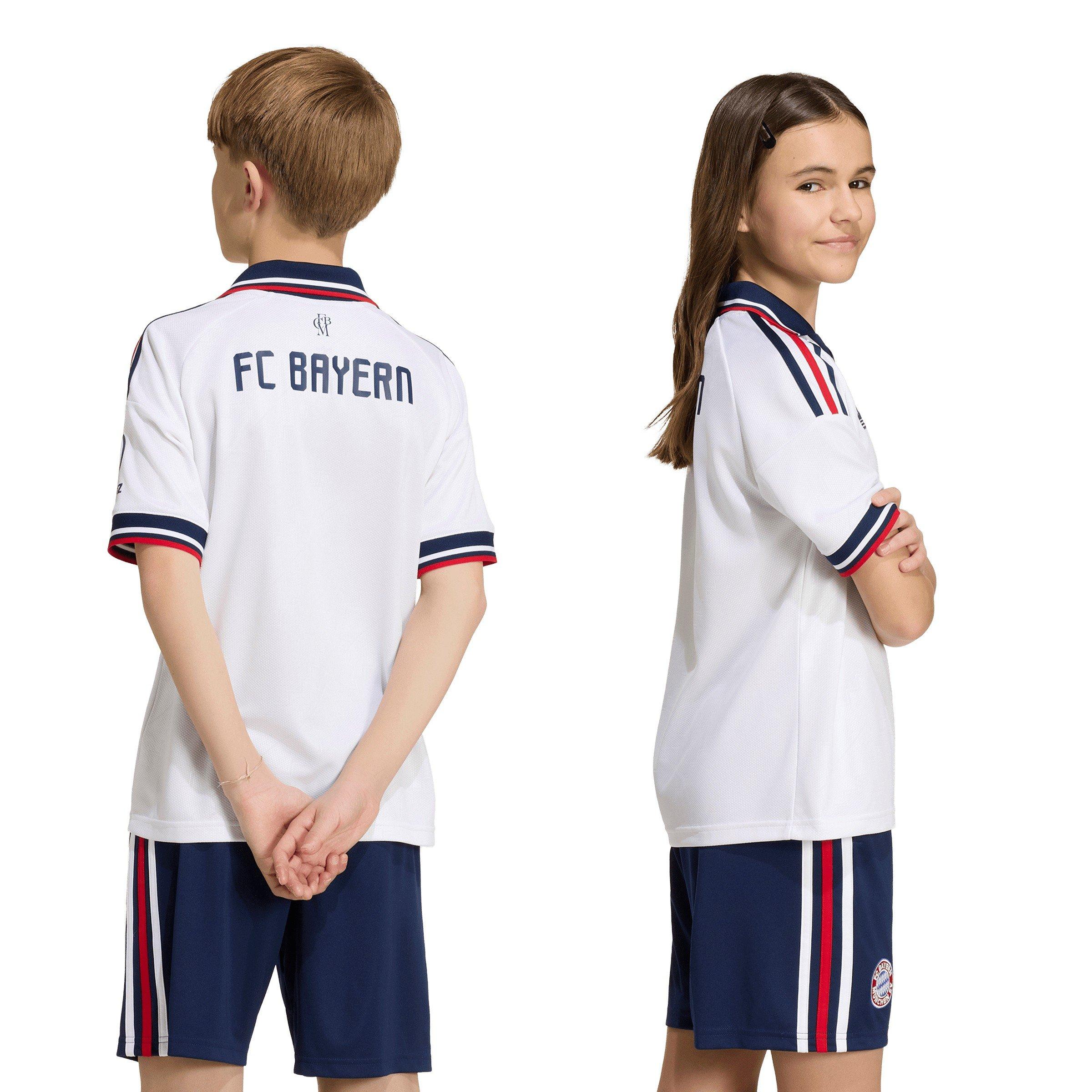 Bianco/Navy - adidas - Bayern Munich Away Shirt 2026/27 Juniors - 4