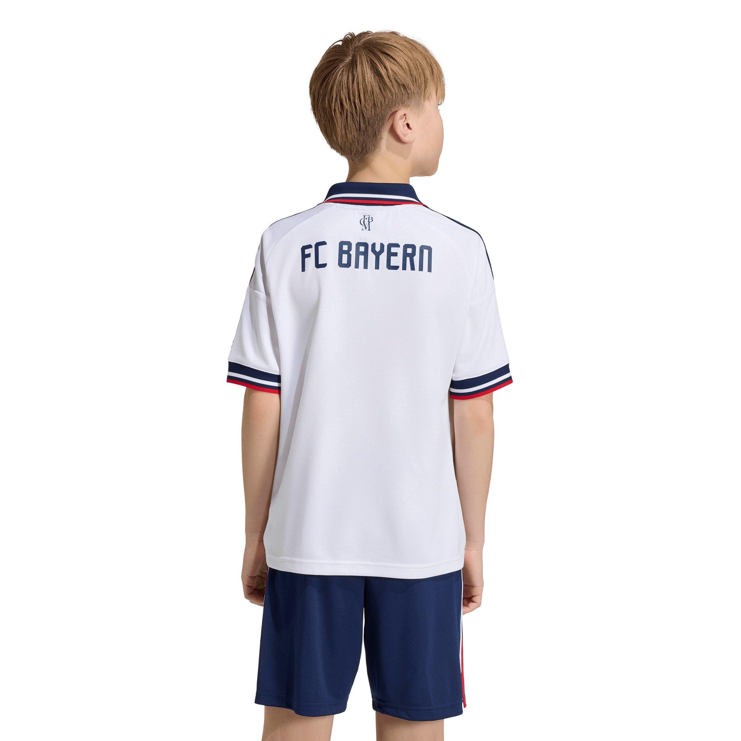 Bianco/Navy - adidas - Bayern Munich Away Shirt 2026/27 Juniors - 6