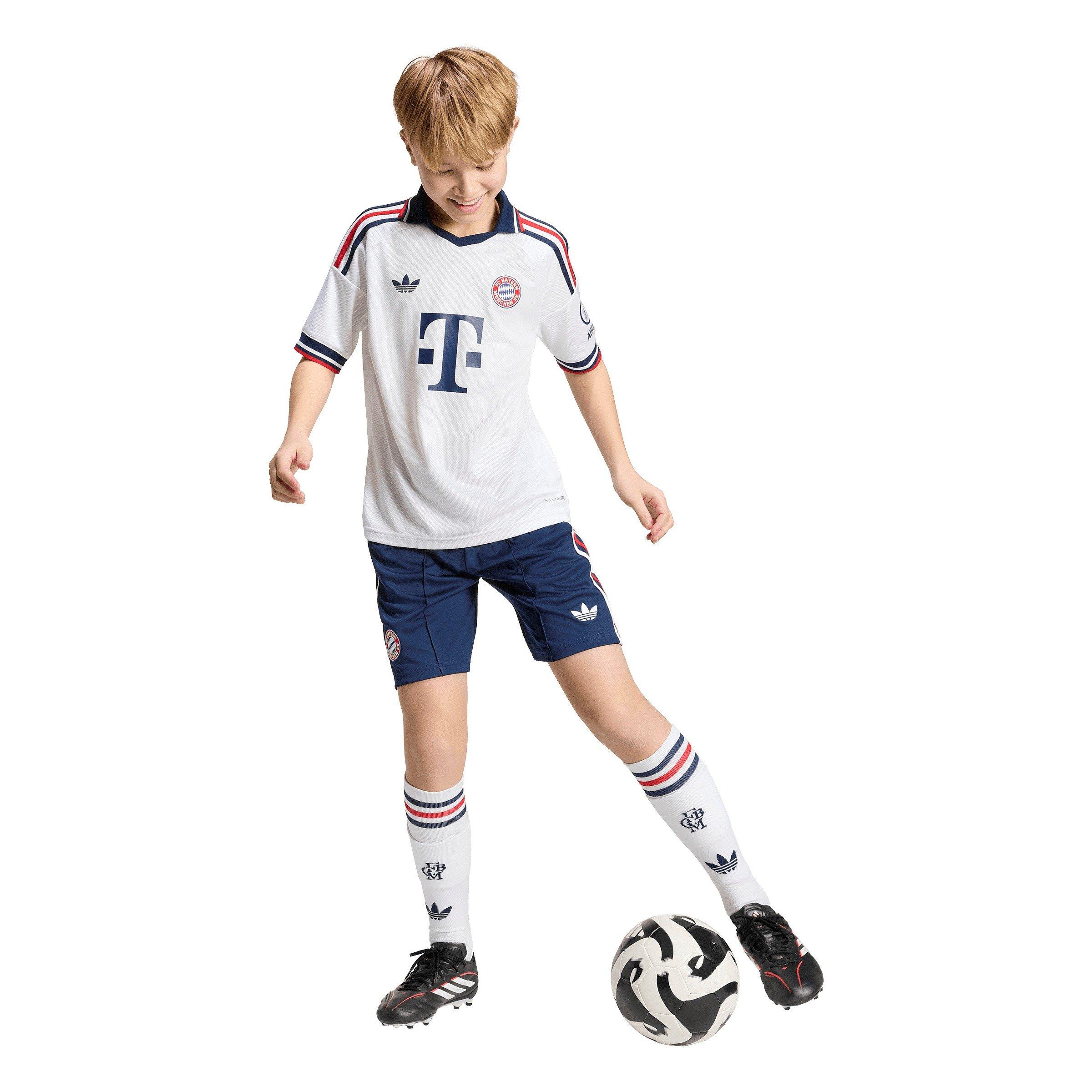 Bianco/Navy - adidas - Bayern Munich Away Shirt 2026/27 Juniors - 7