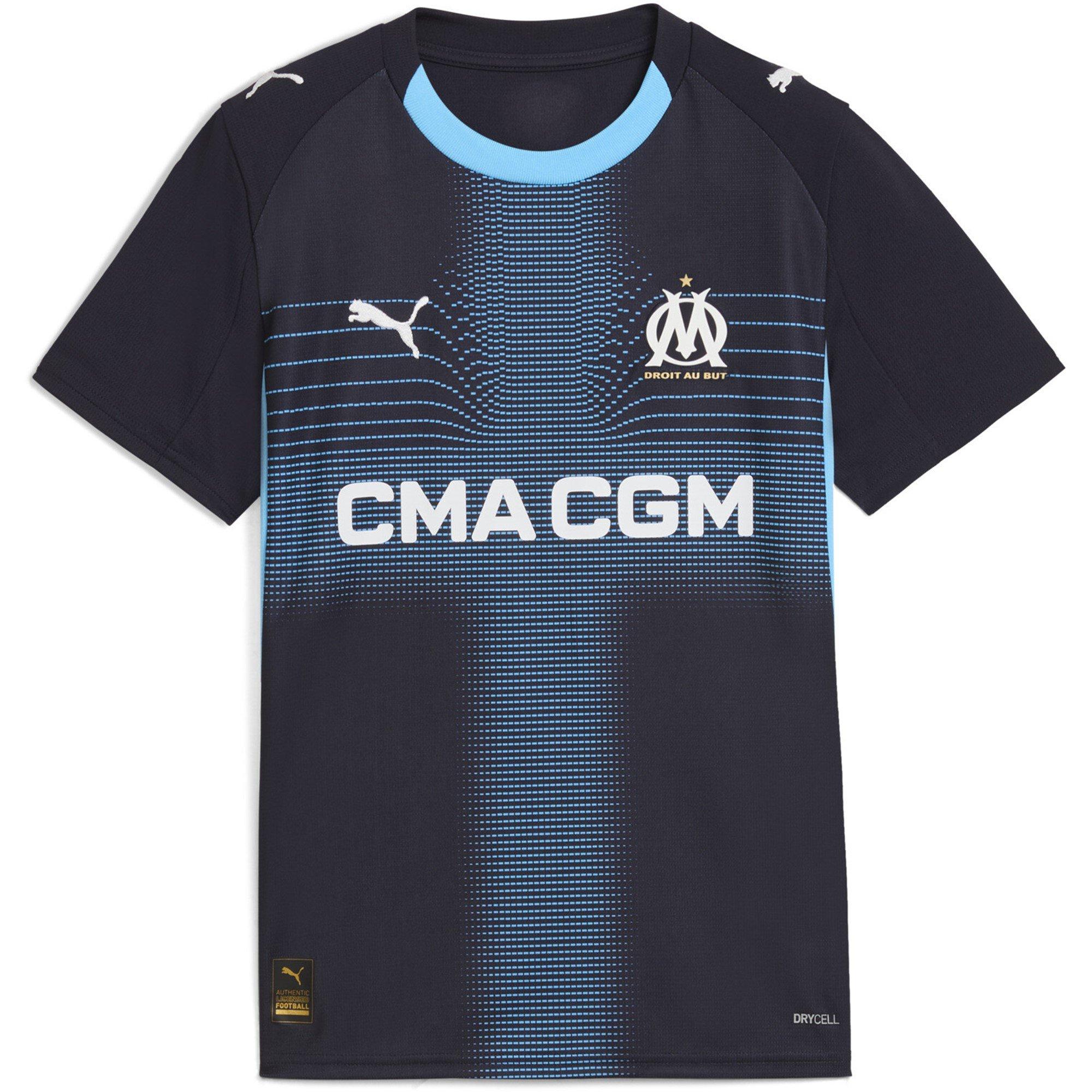 Navy/Blue - Puma - Olympique Marseille Away Shirt 2025 2026 Juniors - 1