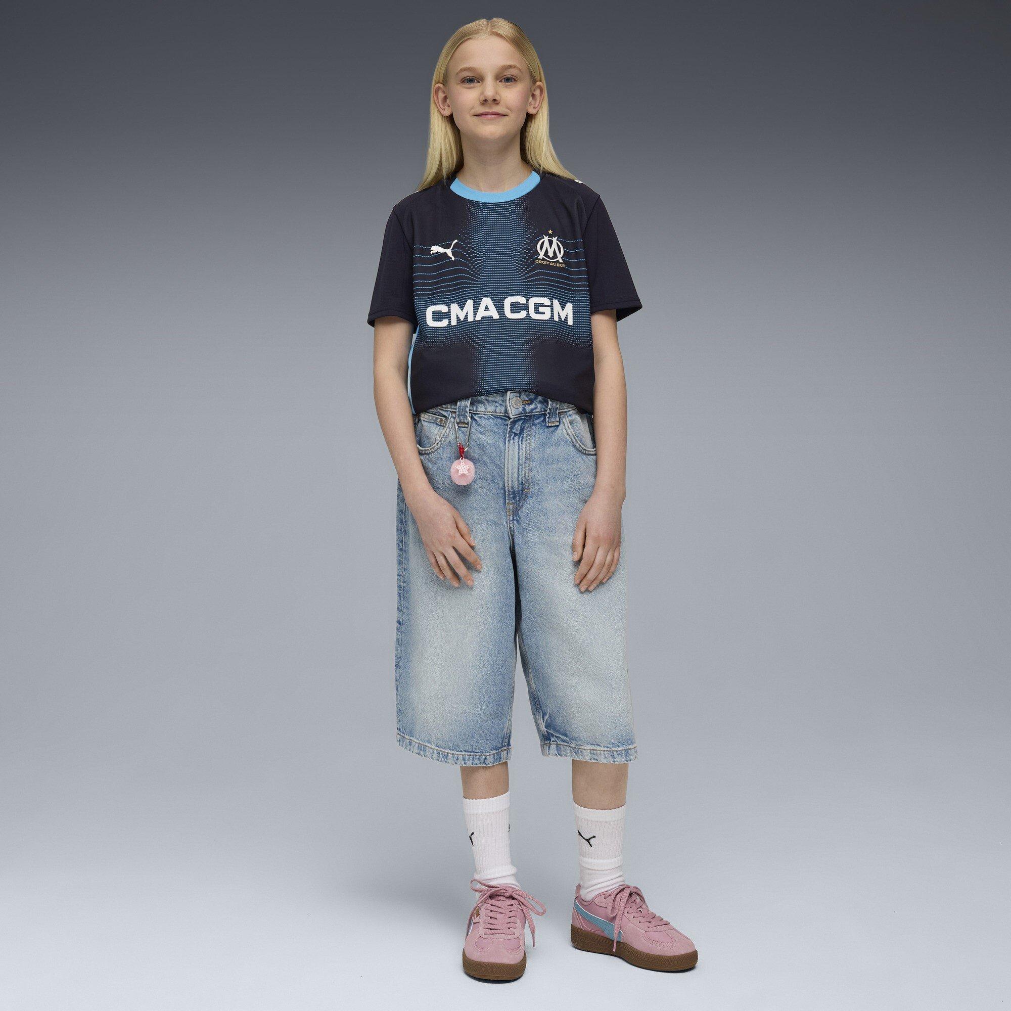 Navy/Blue - Puma - Olympique Marseille Away Shirt 2025 2026 Juniors - 6