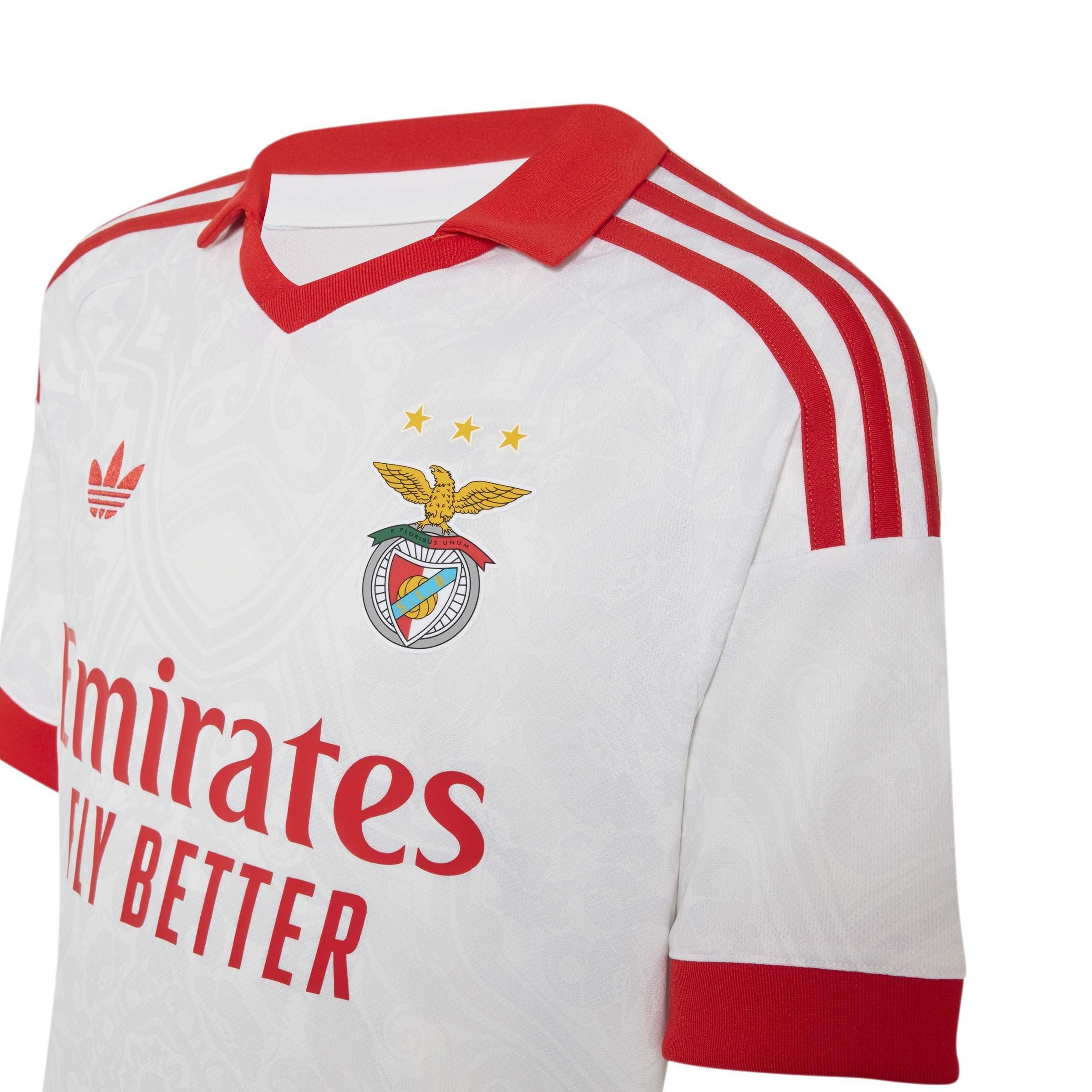 White/Red - adidas - Benfica Away Shirt 2026/27 Juniors - 3