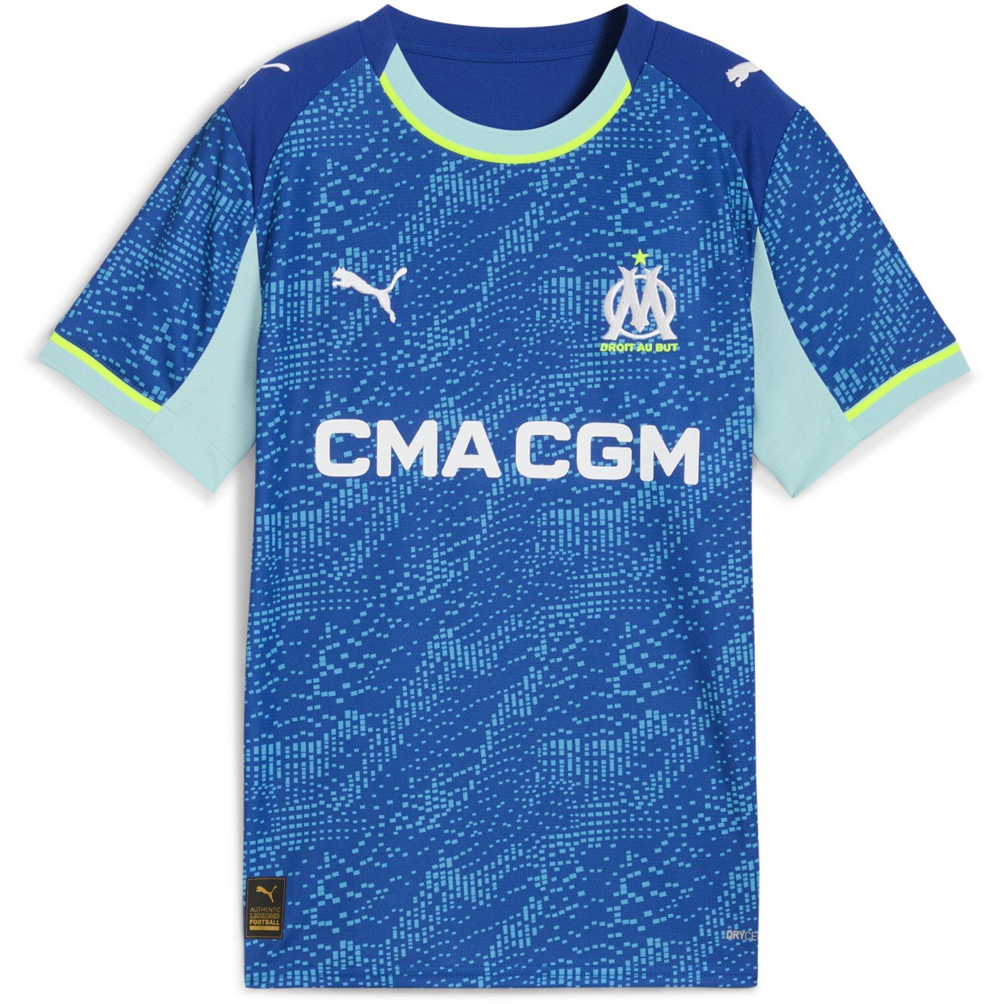 Puma  Kids Marseille Third Shirt 2025 2026 Juniors - Blue - 11-12 (L)