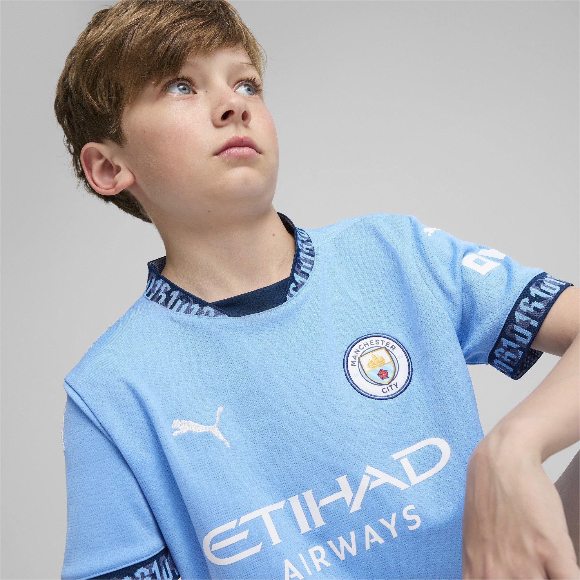 Blauw - Puma - Manchester City Home Shirt 2024 2025 Juniors - 3