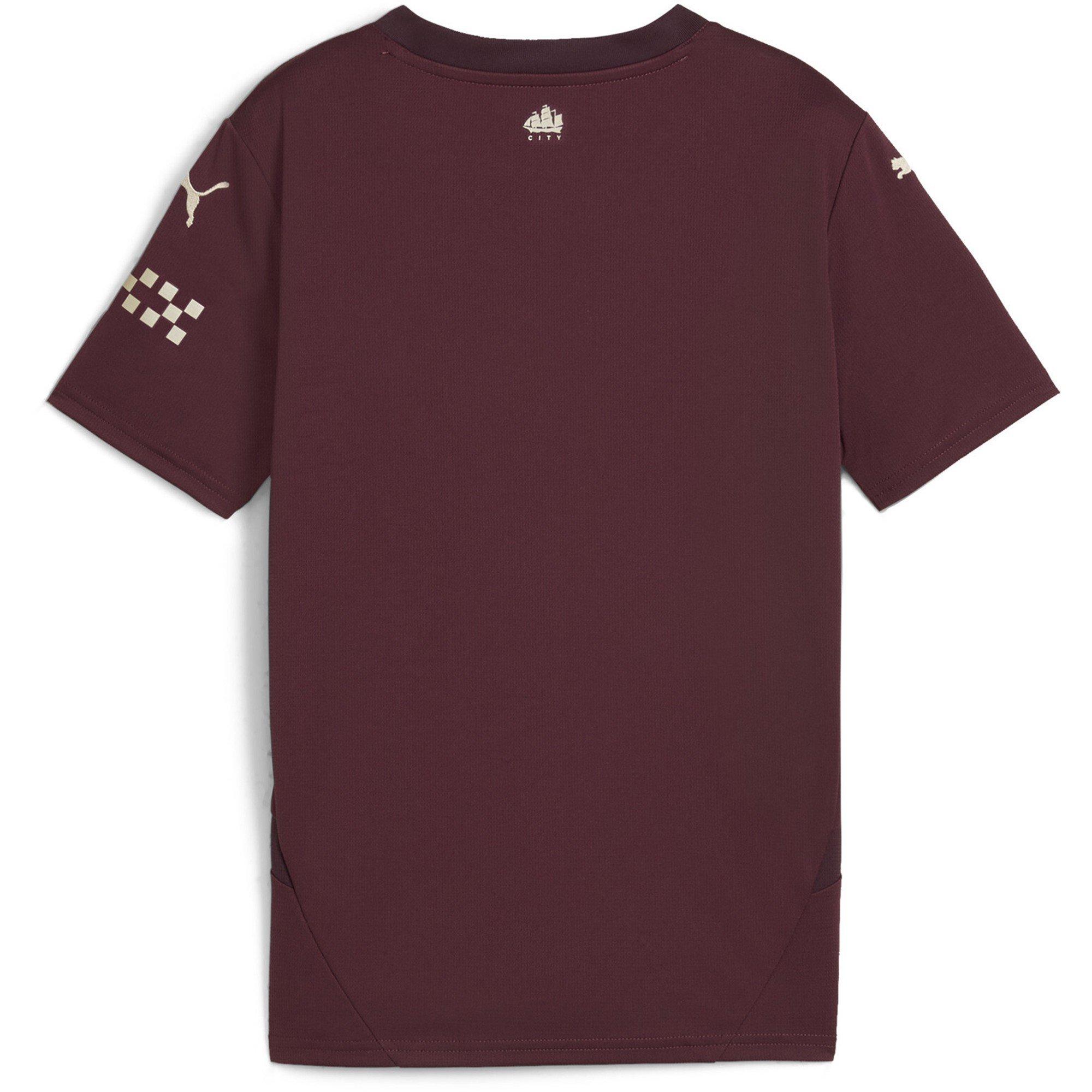 Maillot Third Enfant Manchester City 2024/25 - Design Navire Emblématique Bordeaux - Confort Et Style