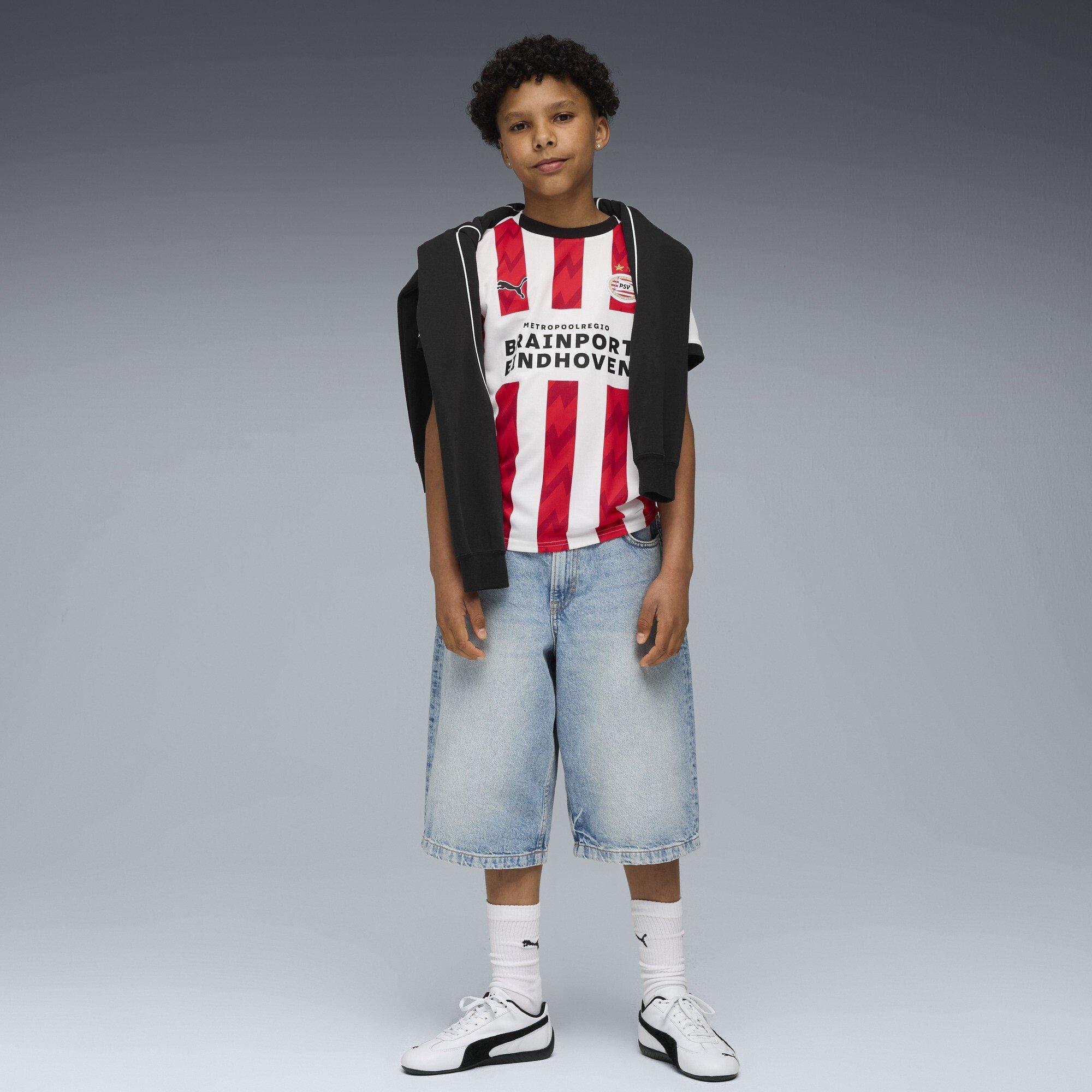White/Red - Puma - PSV Home Shirt 2025 2026 Juniors - 6