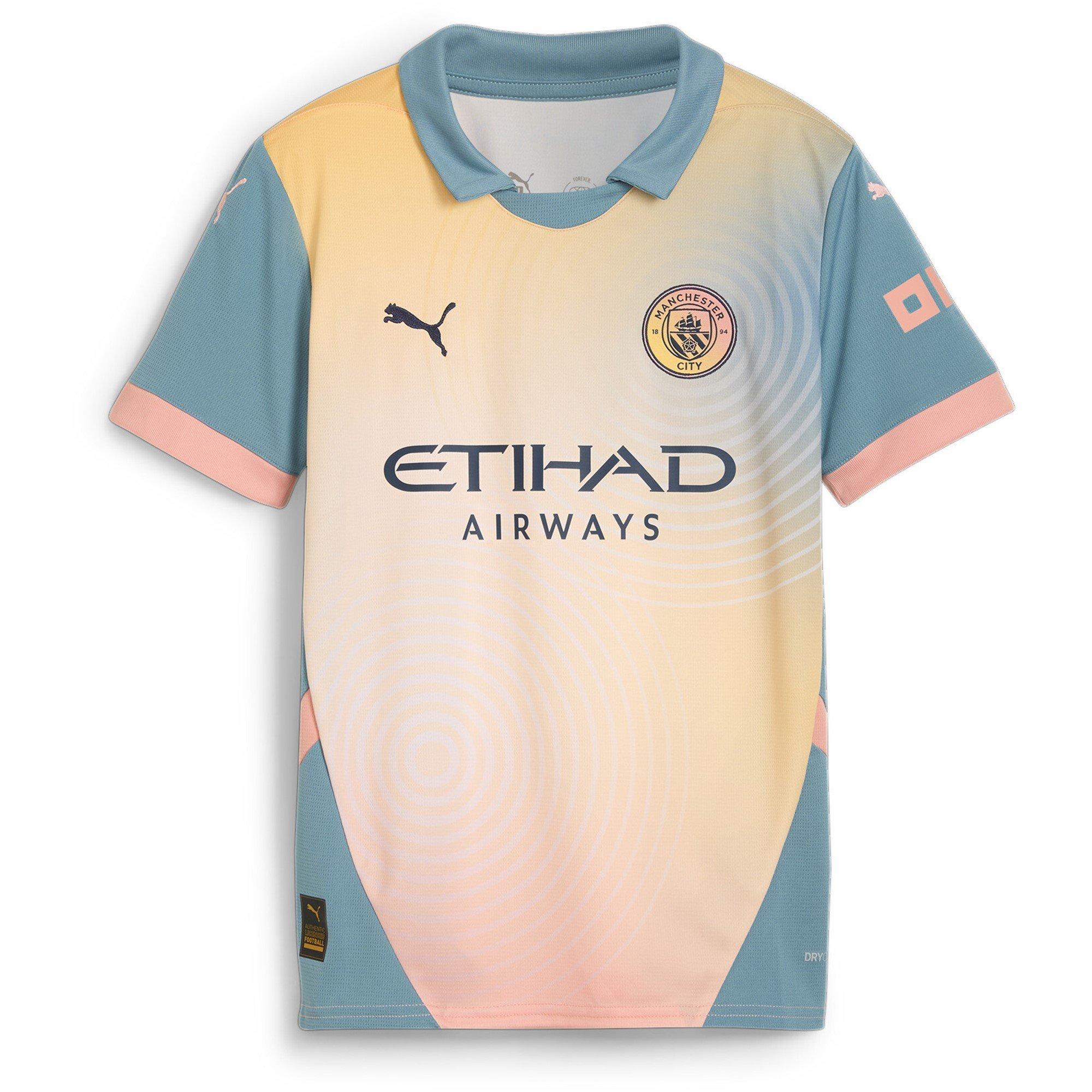 Bleu - Puma - Manchester City FC Fourth Shirt 2024 2025 Juniors - 1