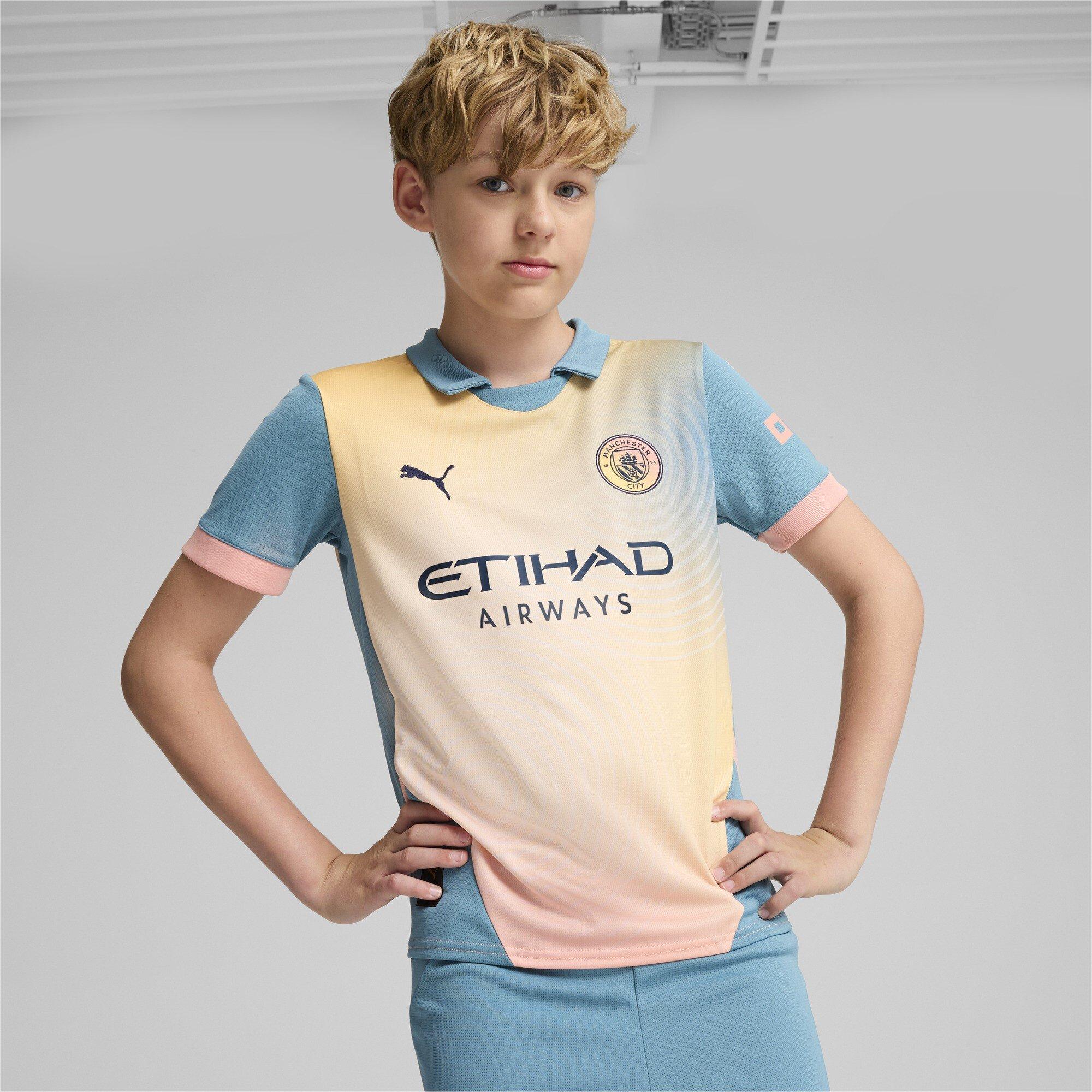 Blue - Puma - Manchester City FC Fourth Shirt 2024 2025 Juniors - 2