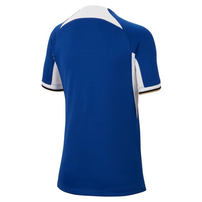 Bleu/Or - Nike - Chelsea Home Shirt 2023 2024 Juniors - 9